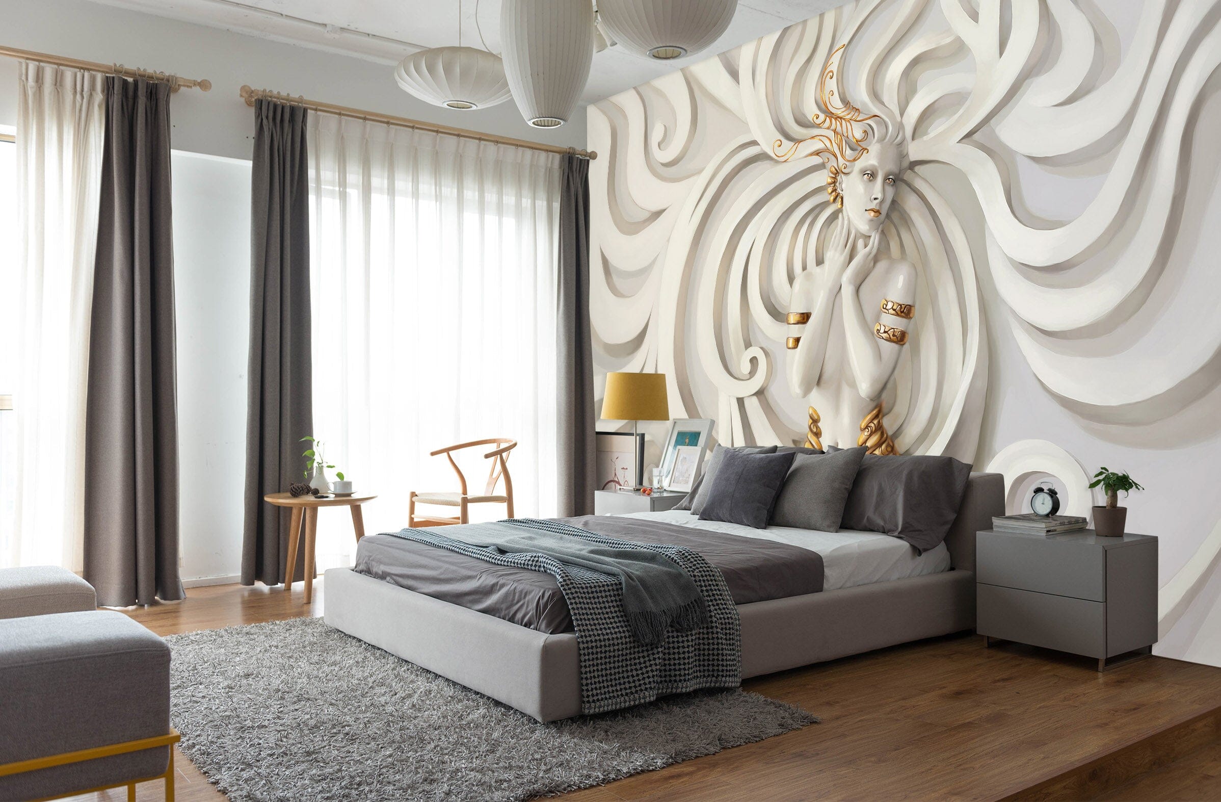 3D Female Sculpture 1117 Wall Murals Wallpaper AJ Wallpaper 2 