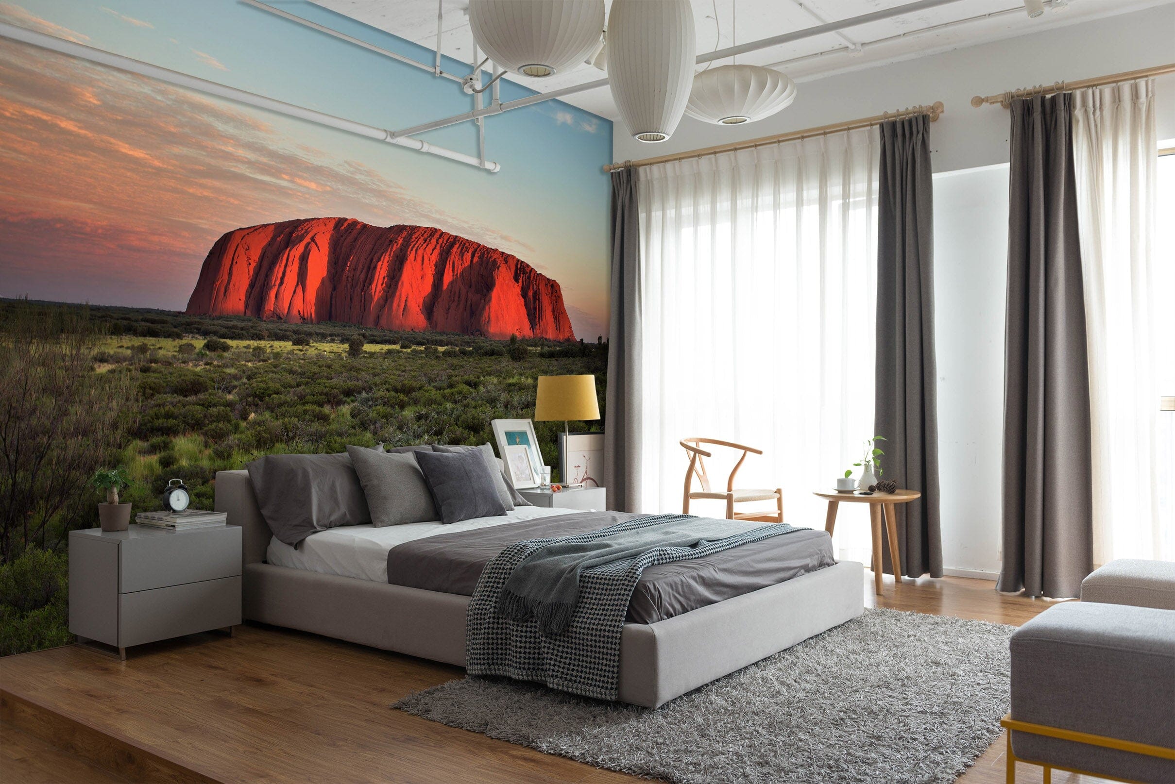 3D Red Steppe 1682 Wall Murals Wallpaper AJ Wallpaper 2 