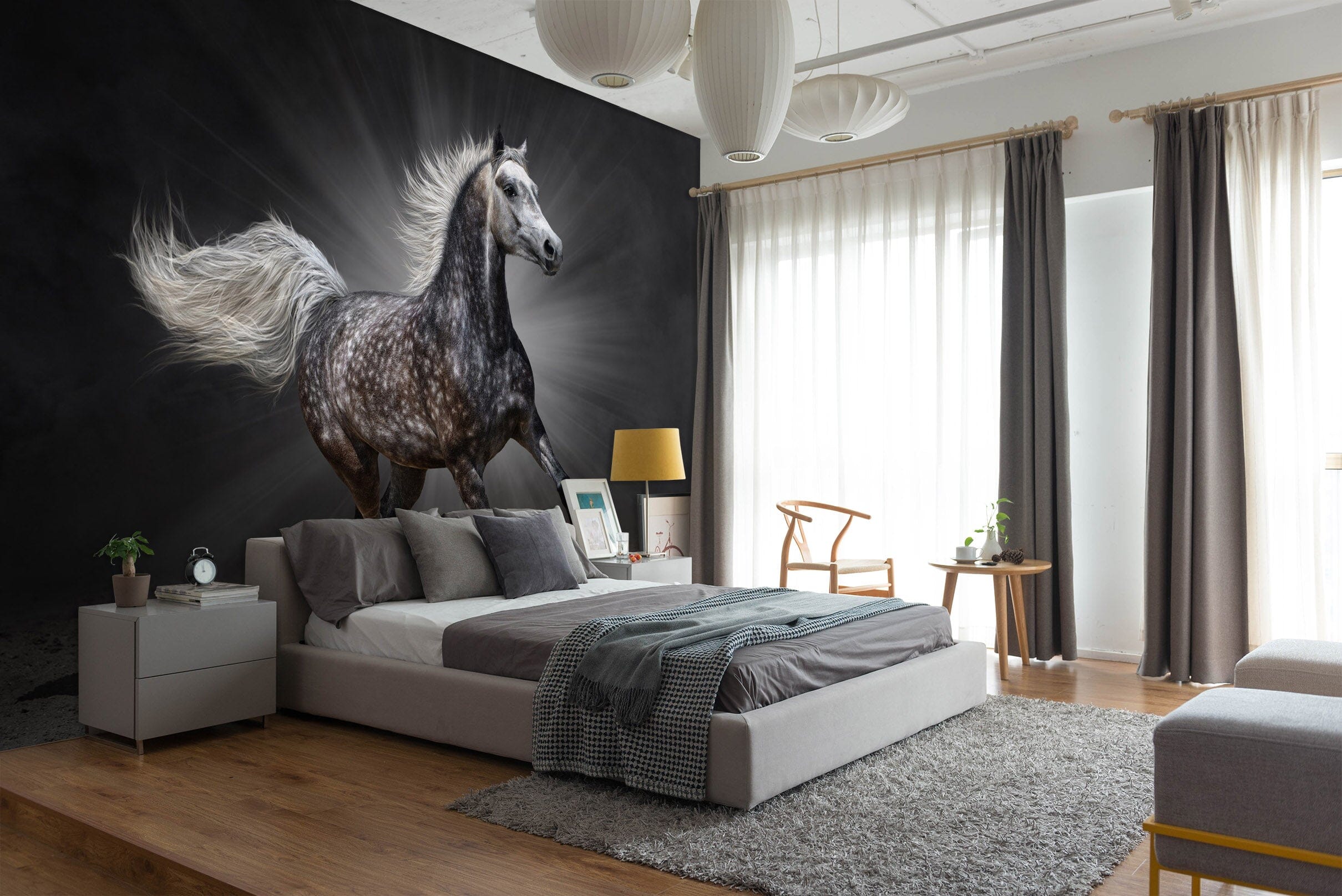 3D Dark Horse 2025 Wall Murals Wallpaper AJ Wallpaper 2 