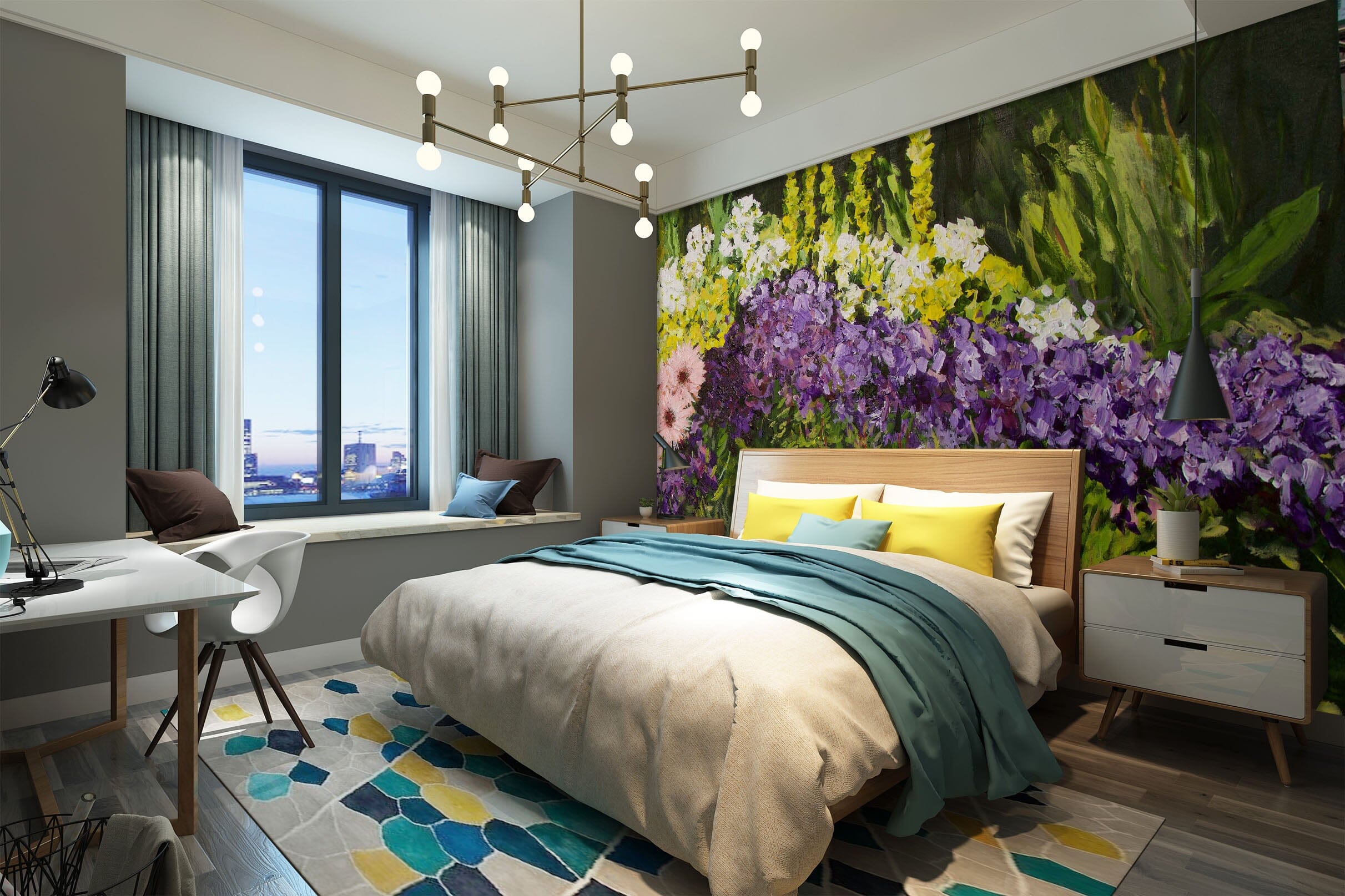 3D Flower Dance 208 Allan P. Friedlander Wall Mural Wall Murals Wallpaper AJ Wallpaper 2 