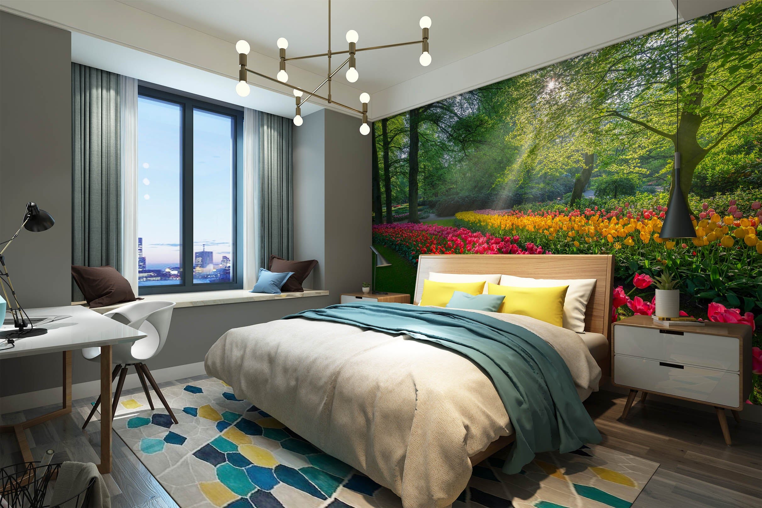 3D Spring Garden 1429 Marco Carmassi Wall Mural Wall Murals Wallpaper AJ Wallpaper 2 