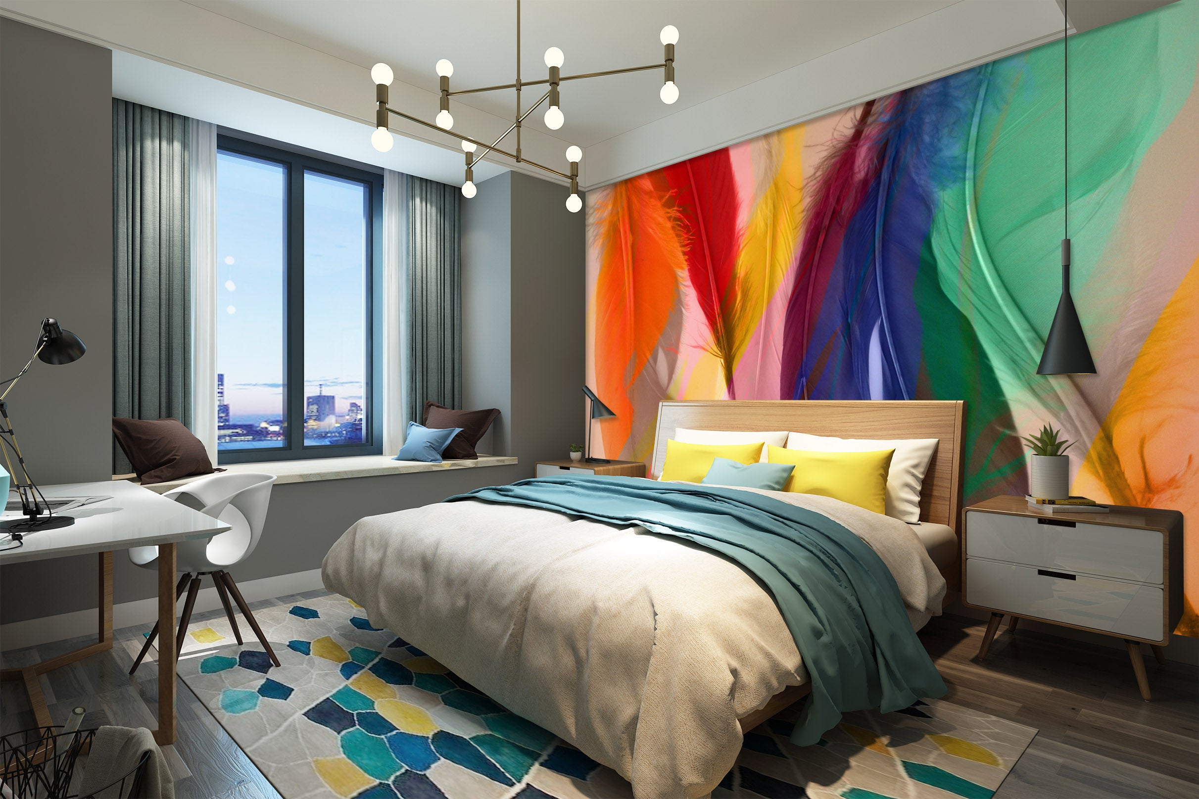 3D Color 70113 Shandra Smith Wall Mural Wall Murals