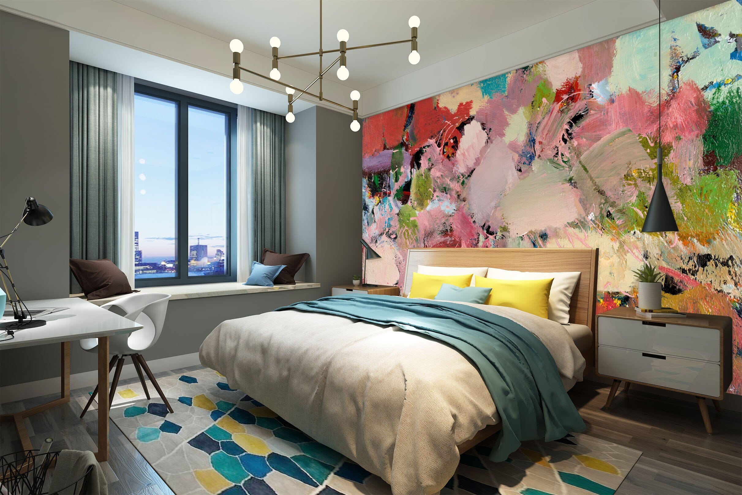 3D Painted Pattern 112 Allan P. Friedlander Wall Mural Wall Murals Wallpaper AJ Wallpaper 2 