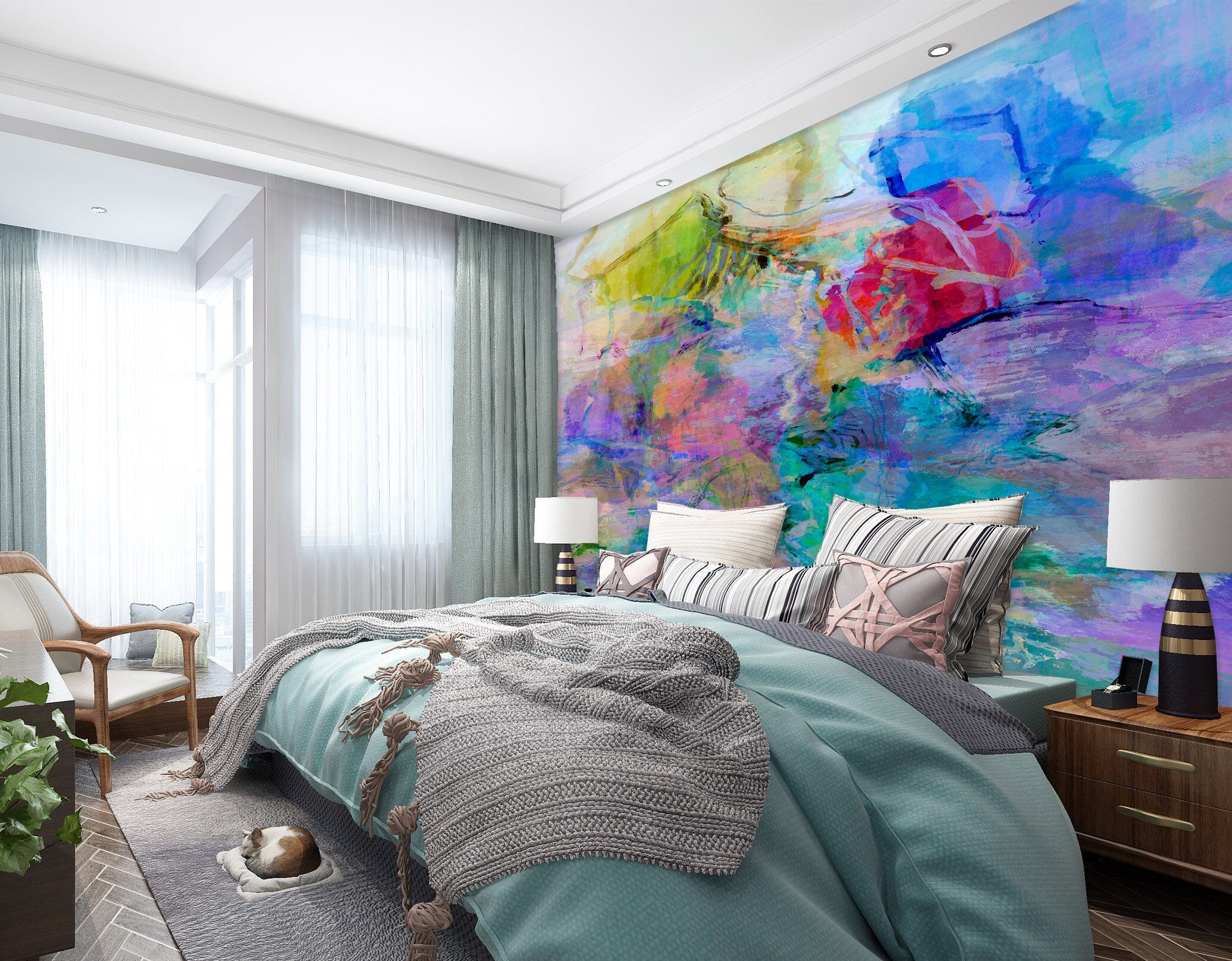 3D Painted Pattern 1522 Michael Tienhaara Wall Mural Wall Murals Wallpaper AJ Wallpaper 2 