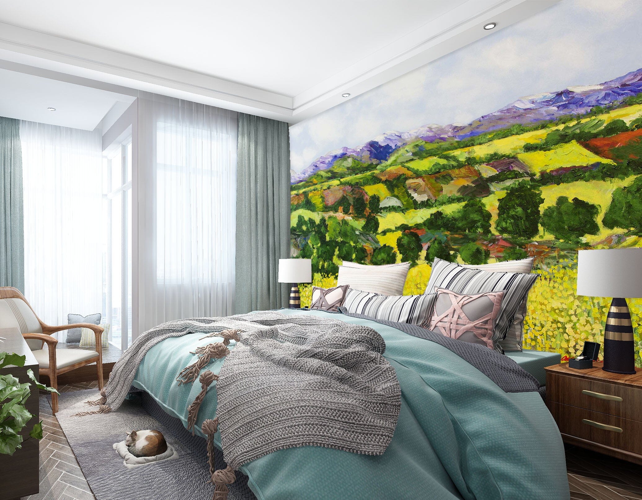 3D Yellow Weeds 200 Allan P. Friedlander Wall Mural Wall Murals Wallpaper AJ Wallpaper 2 