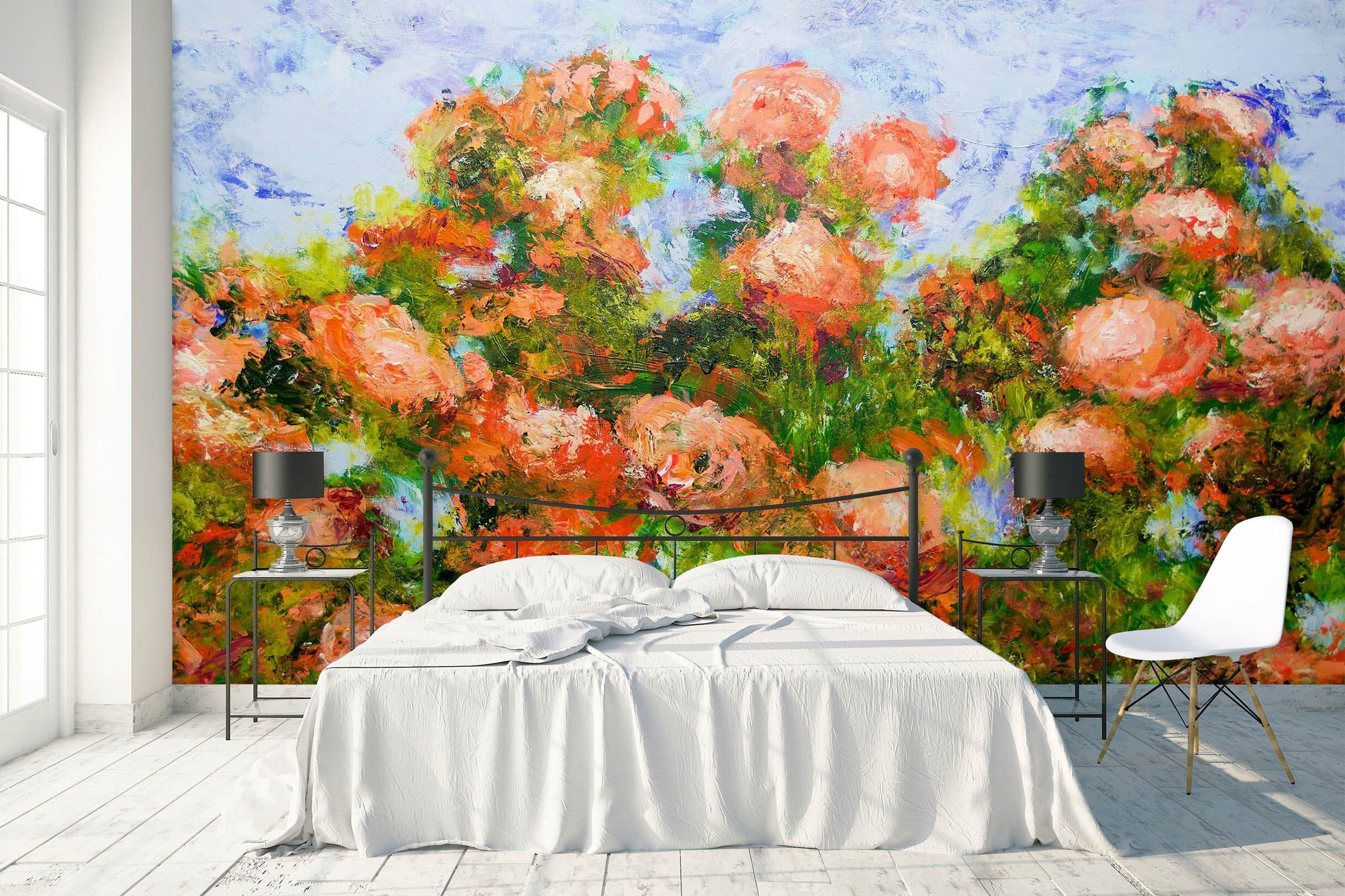 3D Painted Flowers 241 Allan P. Friedlander Wall Mural Wall Murals Wallpaper AJ Wallpaper 2 
