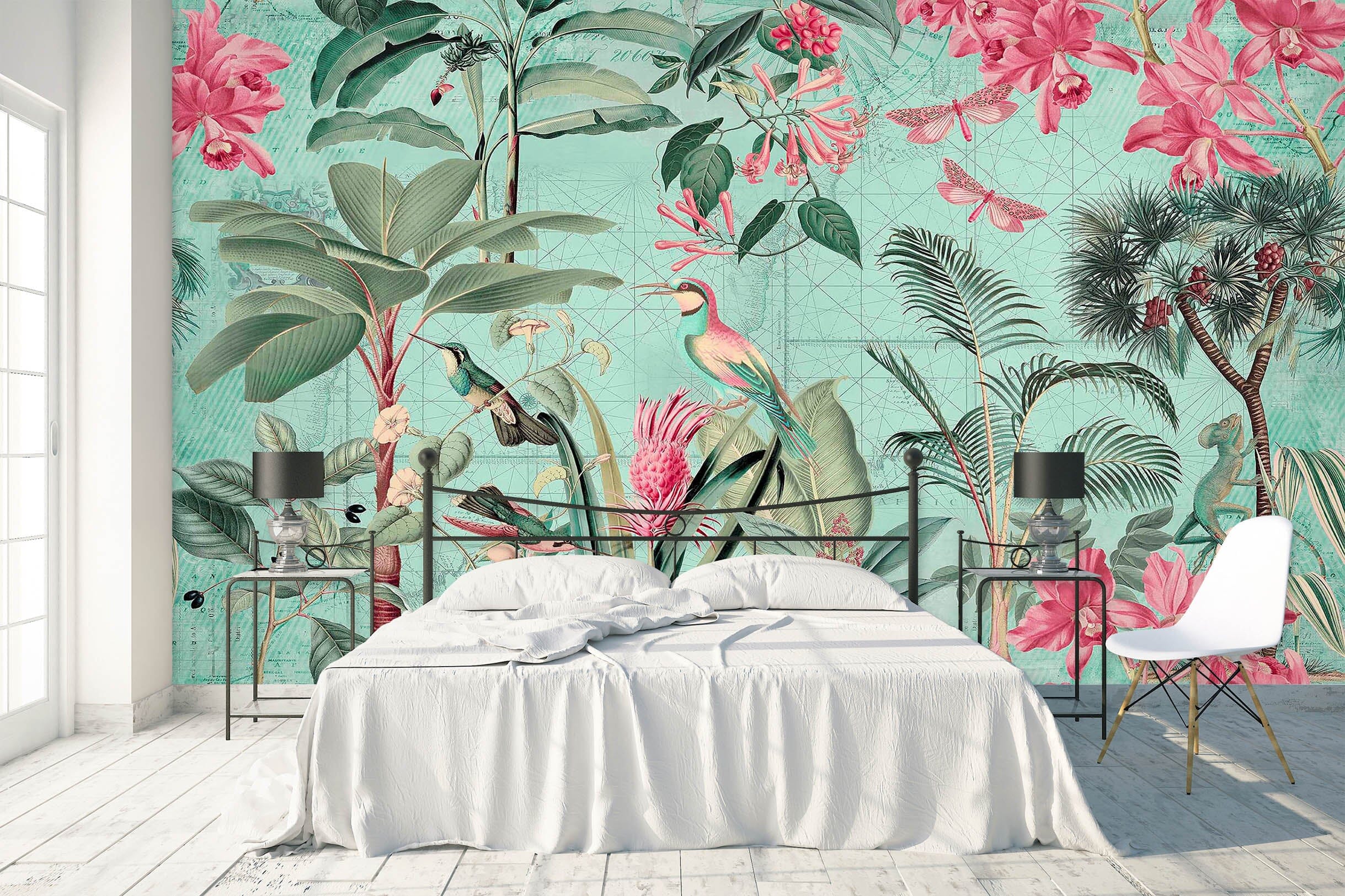 3D Flowers Leaves 1024 Andrea haase Wall Mural Wall Murals Wallpaper AJ Wallpaper 2 