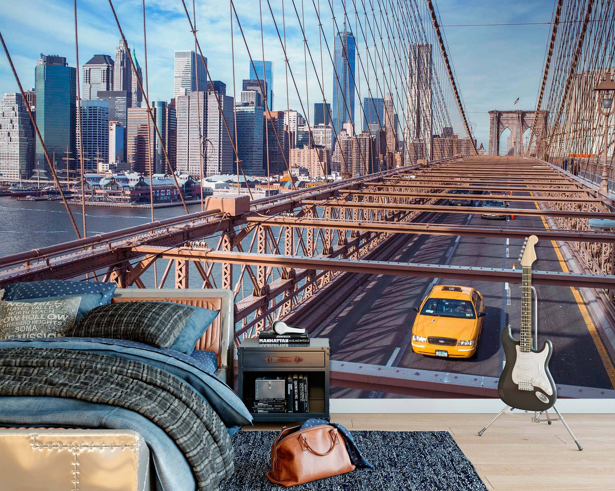 3D Bridge River 1419 Assaf Frank Wall Mural Wall Murals Wallpaper AJ Wallpaper 2 