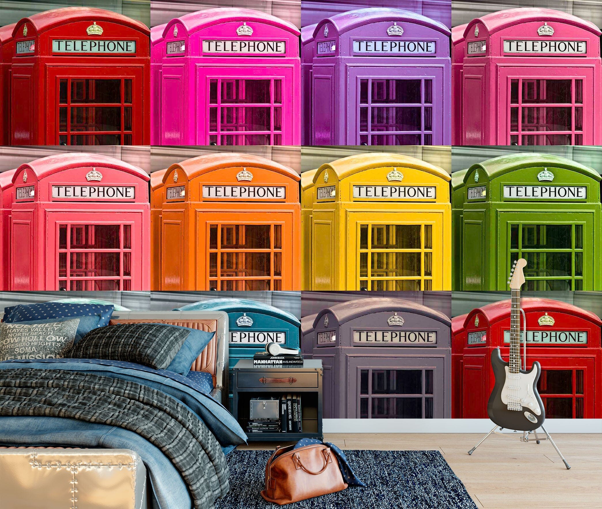 3D Color House 1403 Assaf Frank Wall Mural Wall Murals Wallpaper AJ Wallpaper 2 