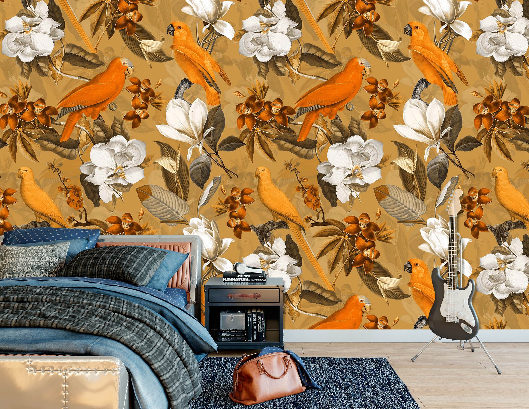 3D Flowers Birds 176 Uta Naumann Wall Mural Wall Murals