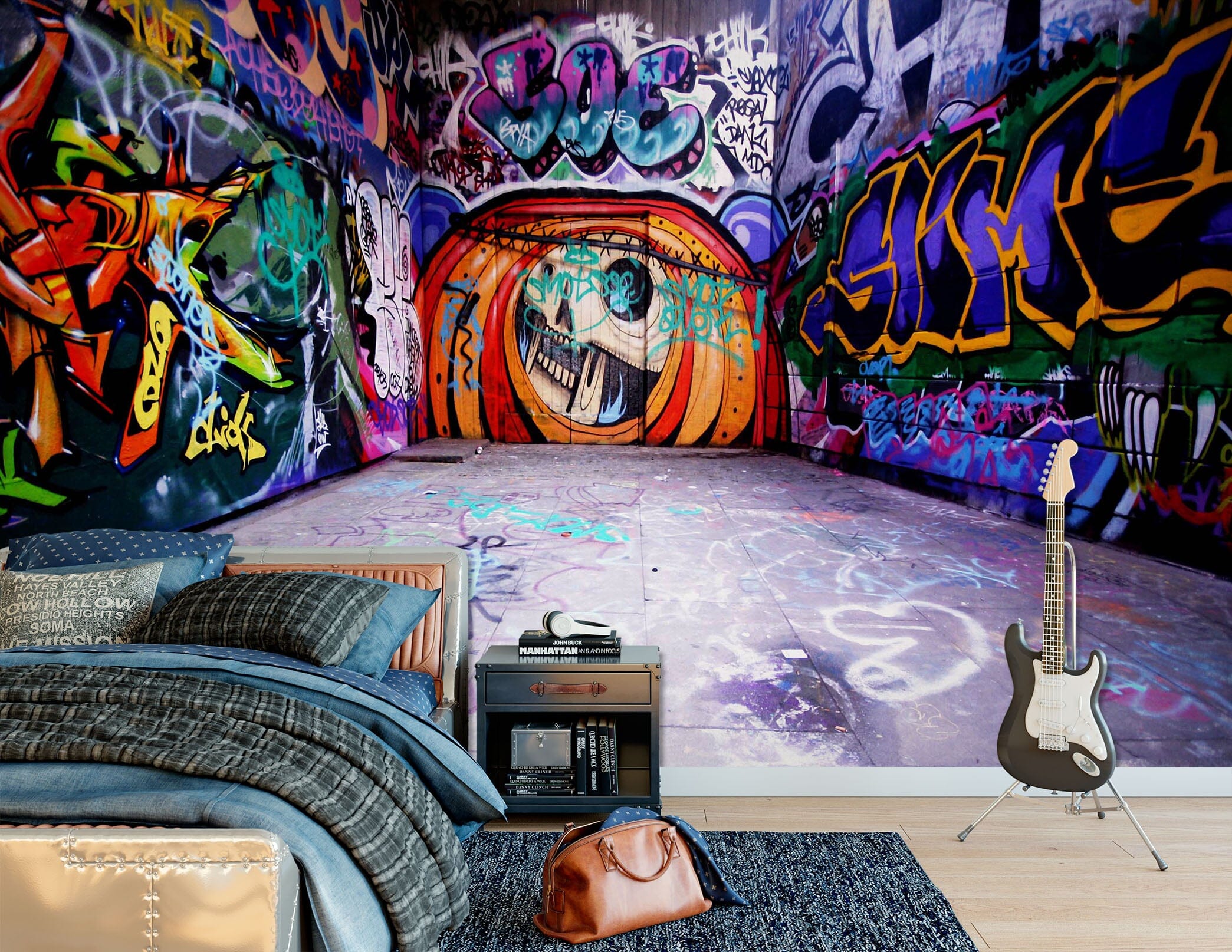 3D Color Graffiti 1631 Wall Murals Wallpaper AJ Wallpaper 2 