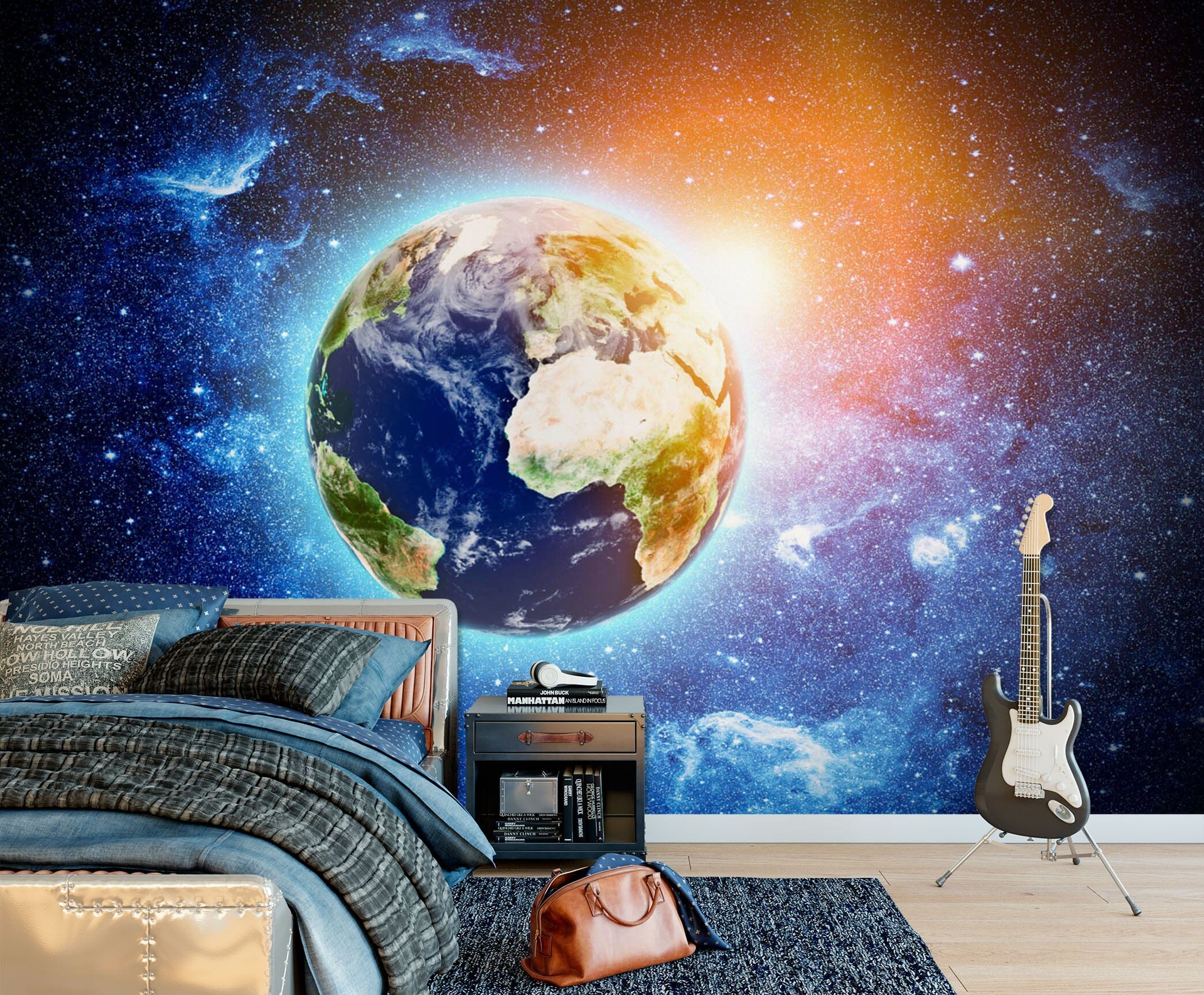 3D Planet Moon 1697 Wall Murals Wallpaper AJ Wallpaper 2 
