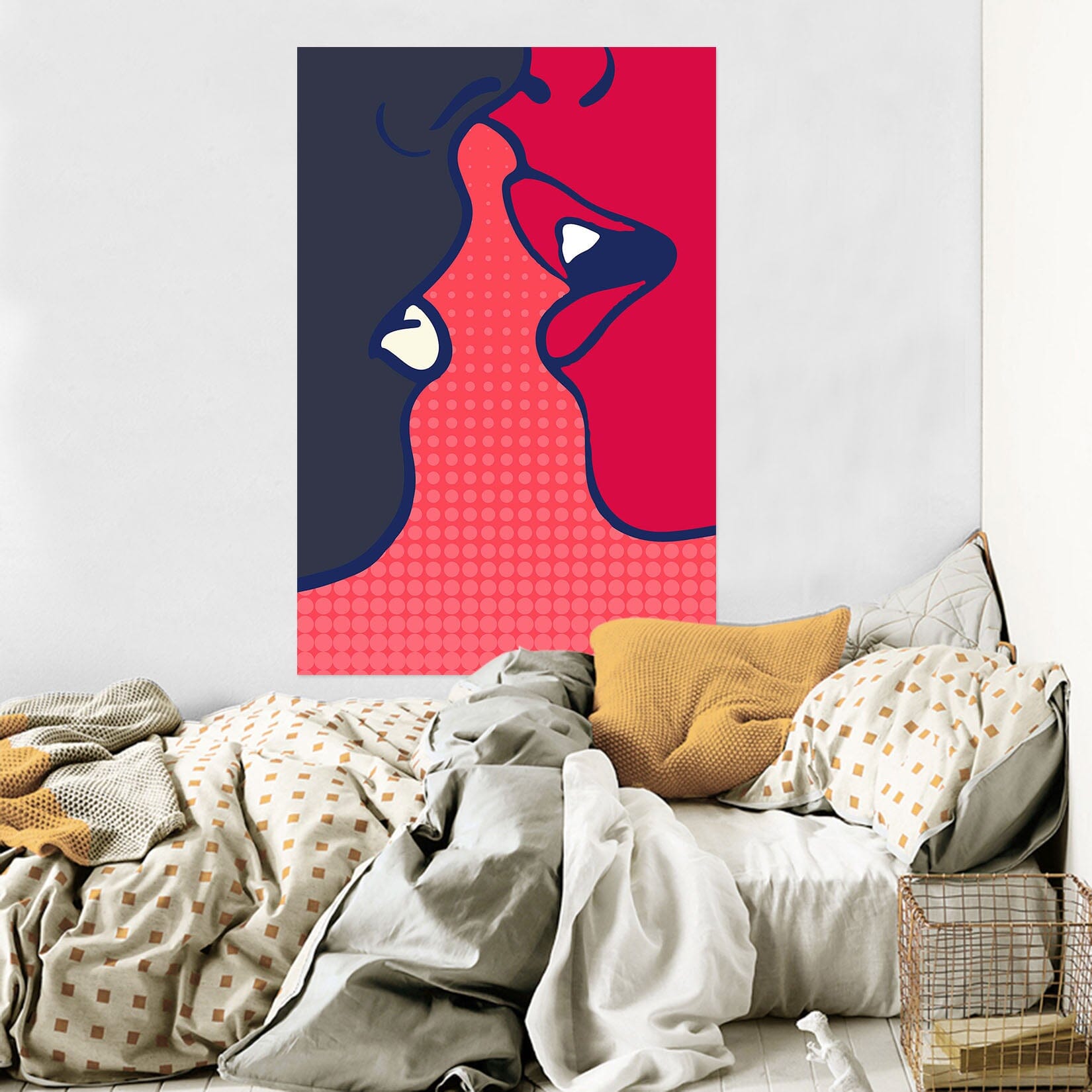3D Couple Kiss 225 Boris Draschoff Wall Sticker Wallpaper AJ Wallpaper 2 