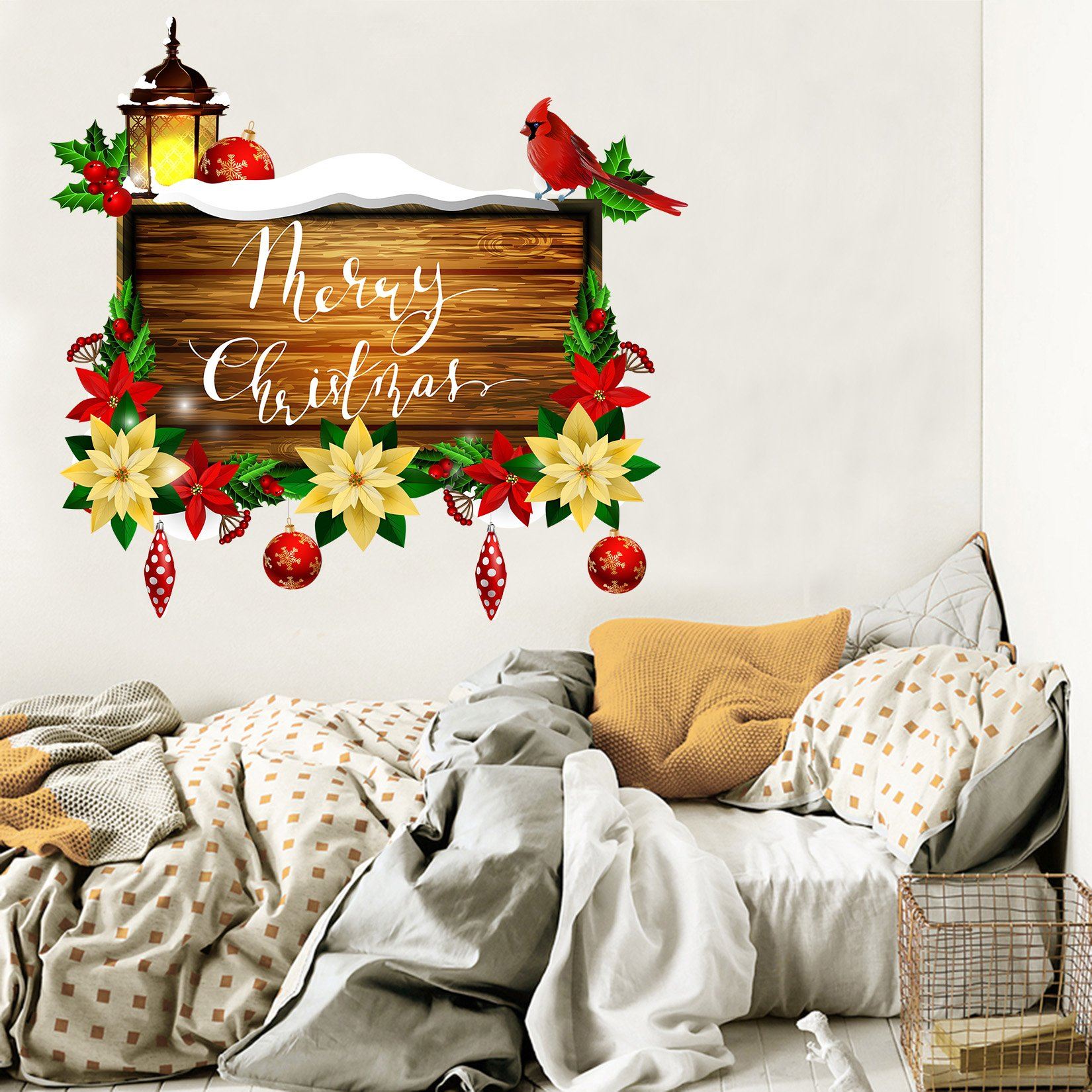 3D Plank Flower 02 Wall Stickers Wallpaper AJ Wallpaper 
