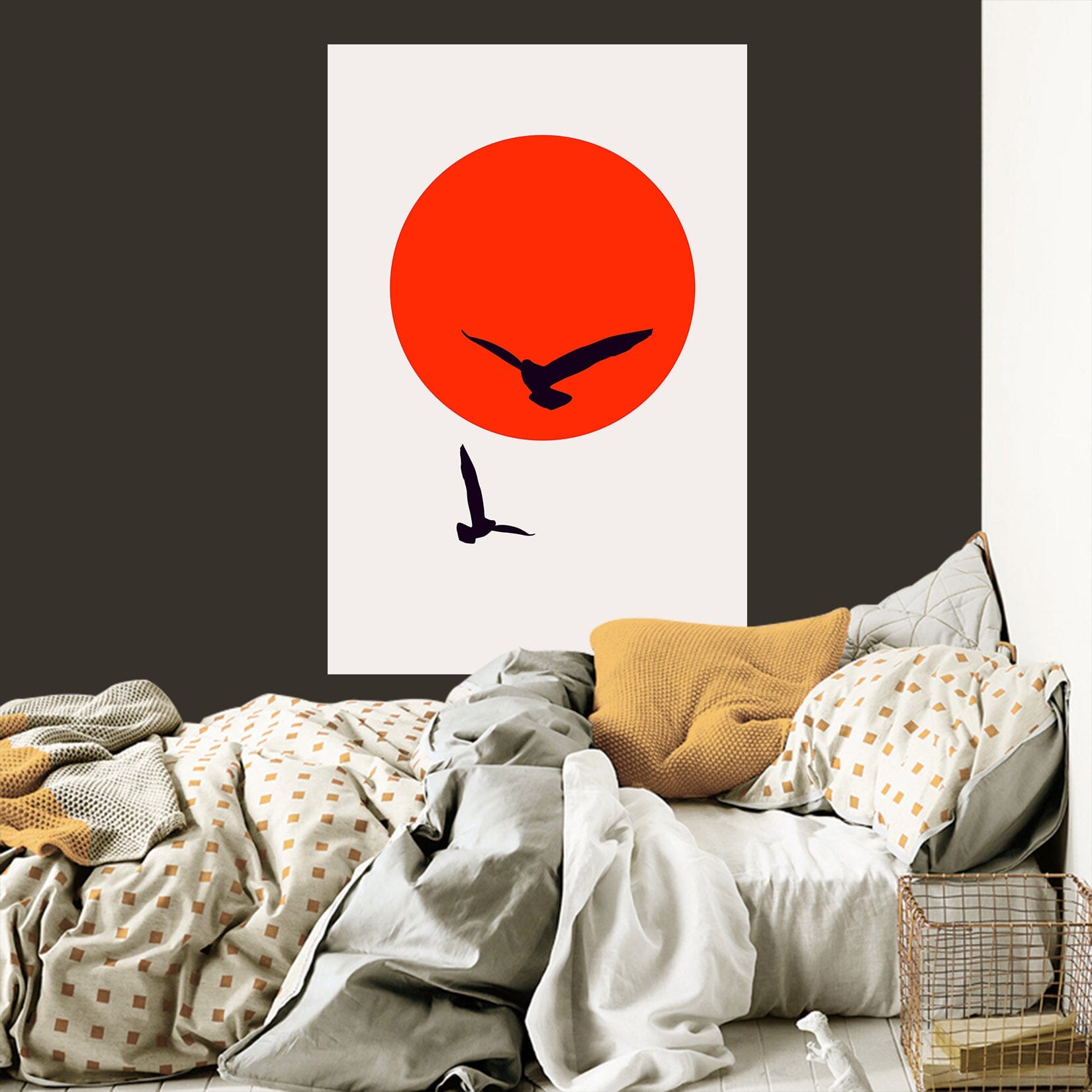 3D Sun Bird 112 Boris Draschoff Wall Sticker Wallpaper AJ Wallpaper 2 
