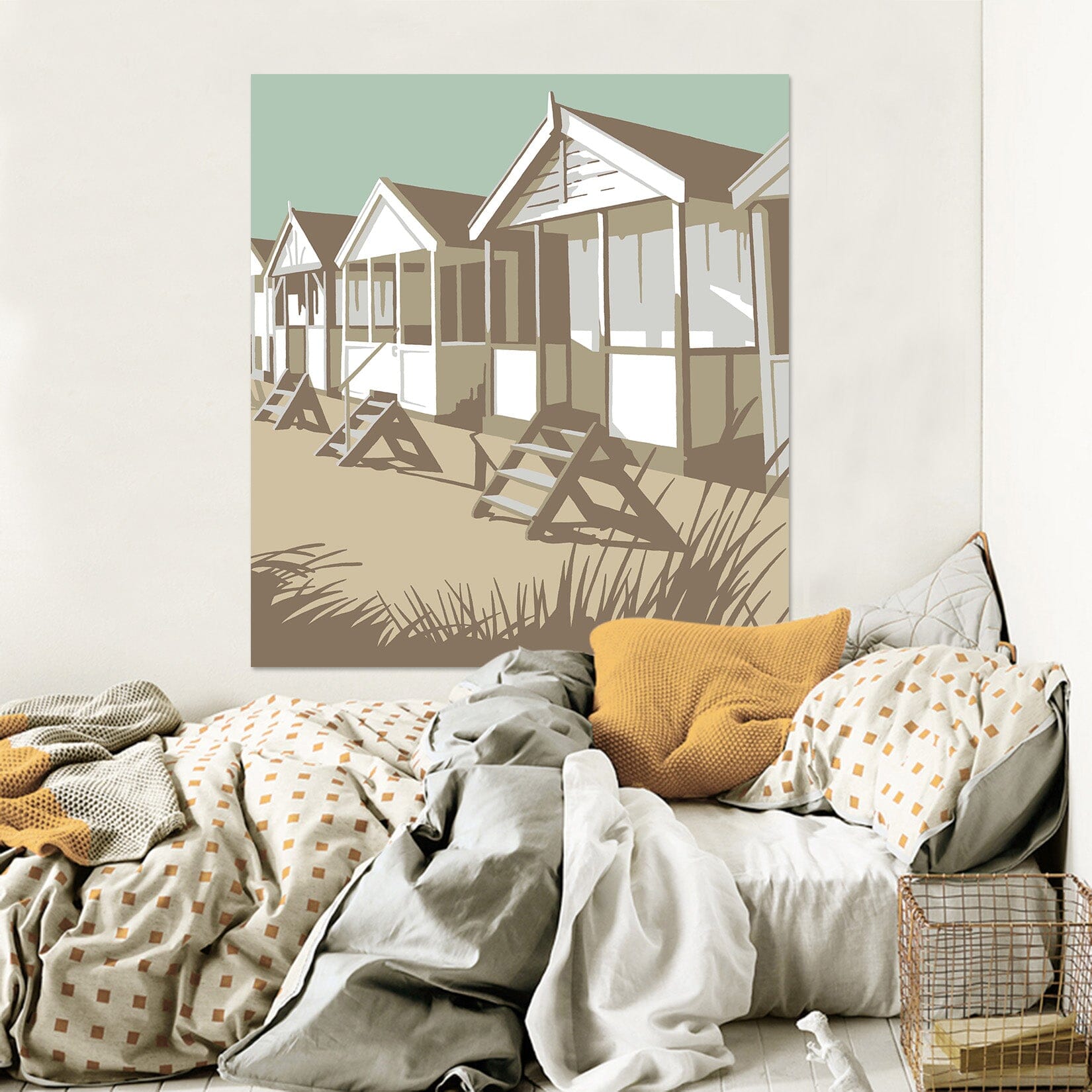 3D Southwold Huts 064 Steve Read Wall Sticker Wallpaper AJ Wallpaper 2 