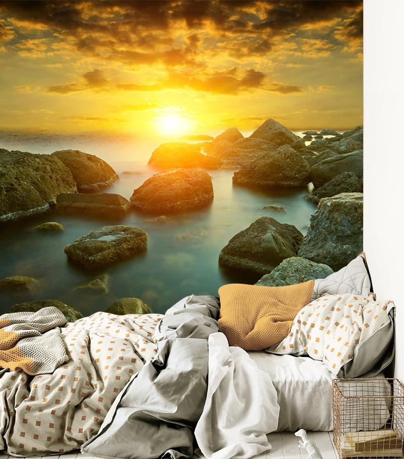 3D Sunrise Sea Clouds 078 Wallpaper AJ Wallpaper 