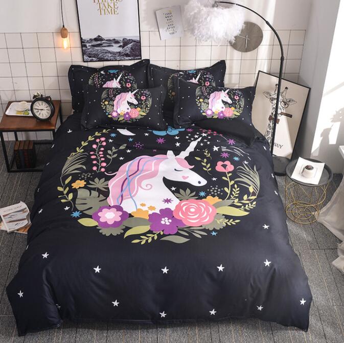 3D Unicorn Wreath 2170 Bed Pillowcases Quilt