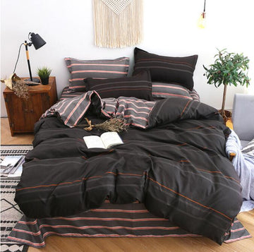 3D Black Brown Bars 2111 Bed Pillowcases Quilt