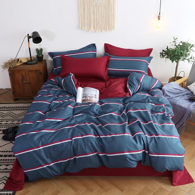 3D Blue And Red Bars 2112 Bed Pillowcases Quilt
