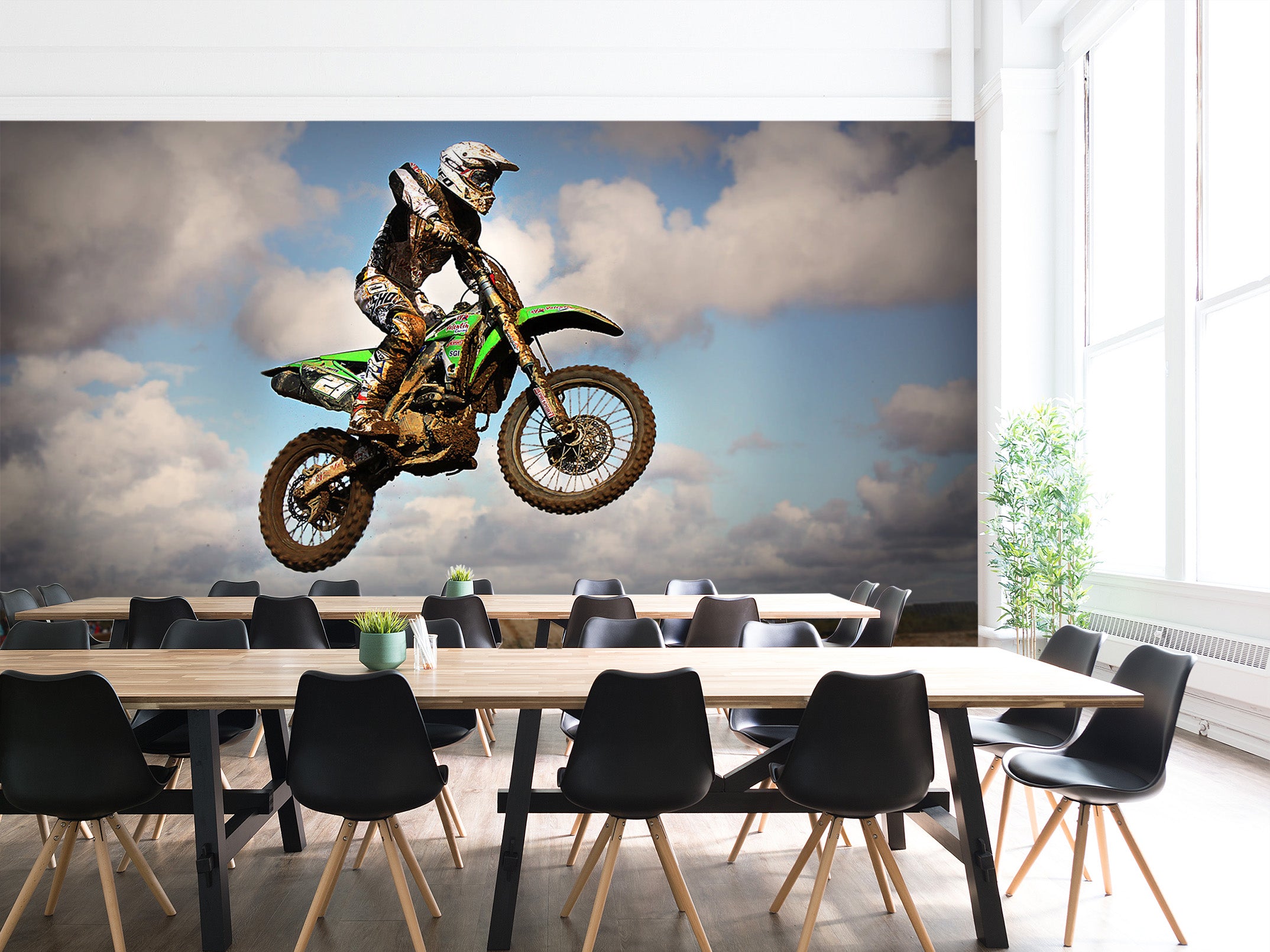 3D Motocross Vacates 118 Vehicle Wall Murals