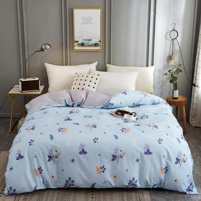 3D Light Blue Background Blue Flower 3107 Bed Pillowcases Quilt