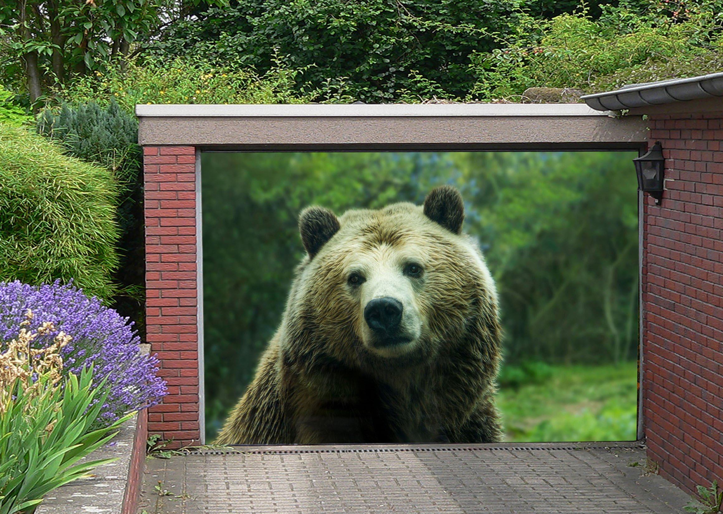 3D Innocent Bear 301 Garage Door Mural Wallpaper AJ Wallpaper 