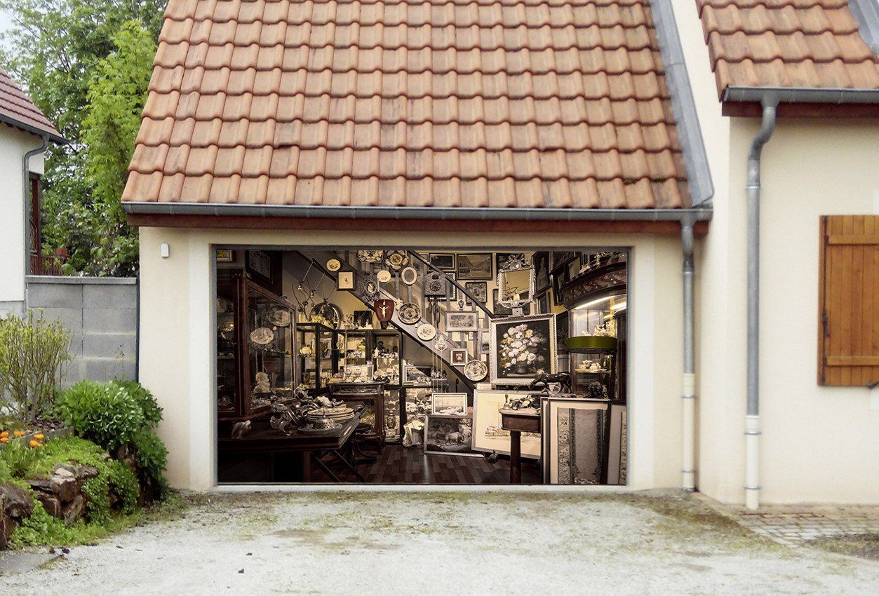 3D Antique Shop 295 Garage Door Mural Wallpaper AJ Wallpaper 