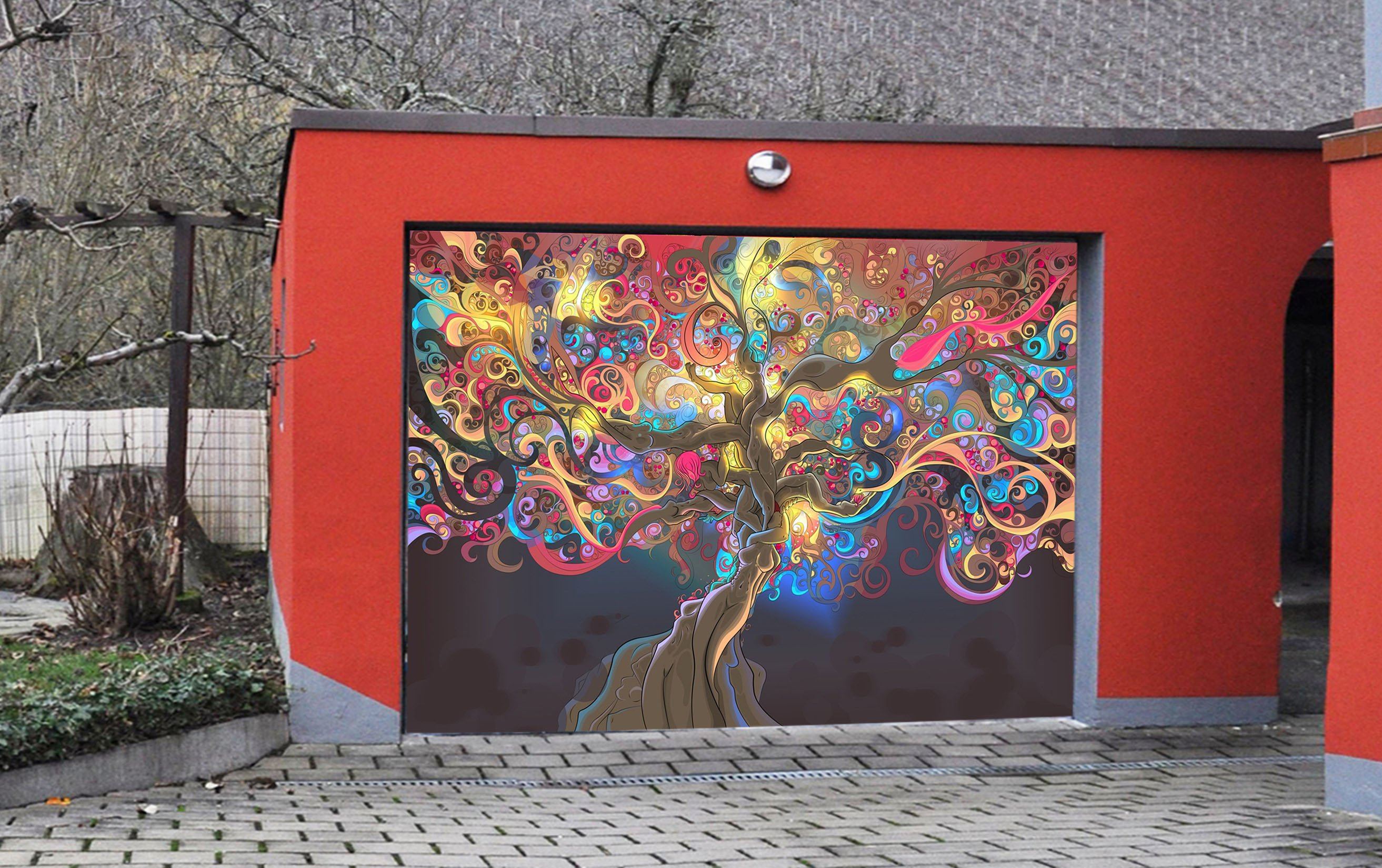 3D Magic Tree 358 Garage Door Mural Wallpaper AJ Wallpaper 