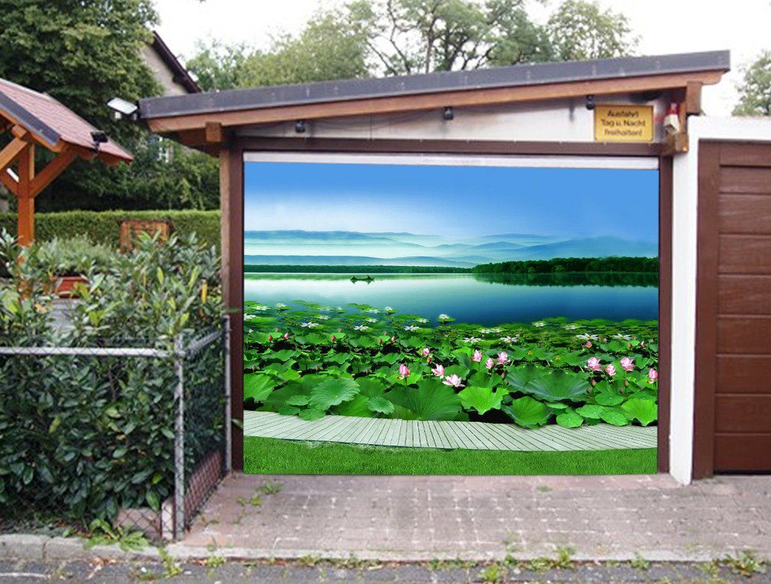3D Lake Scenery 107 Garage Door Mural Wallpaper AJ Wallpaper 