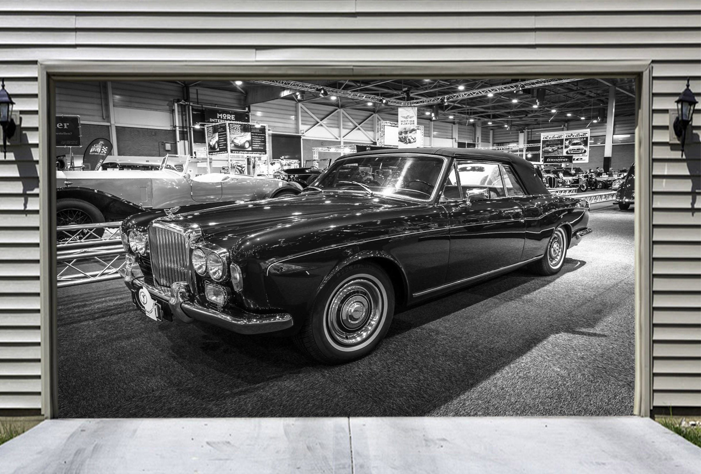 3D Car Shop 407 Garage Door Mural Wallpaper AJ Wallpaper 