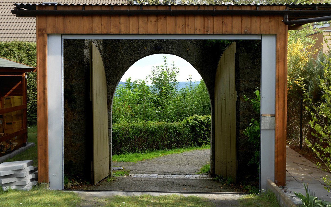 3D Gate Scenery 162 Garage Door Mural Wallpaper AJ Wallpaper 