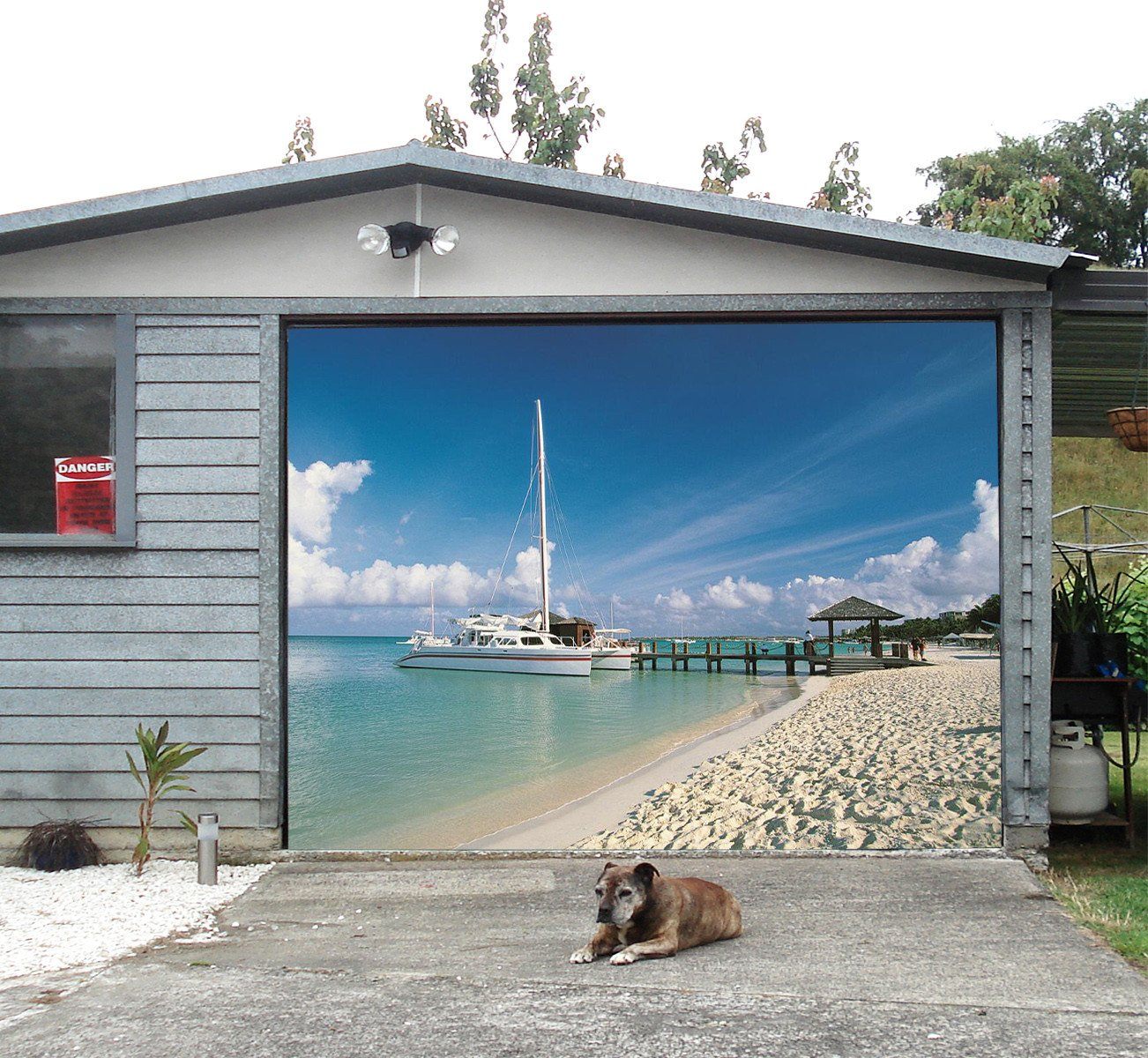 3D Beach Scenery 103 Garage Door Mural Wallpaper AJ Wallpaper 