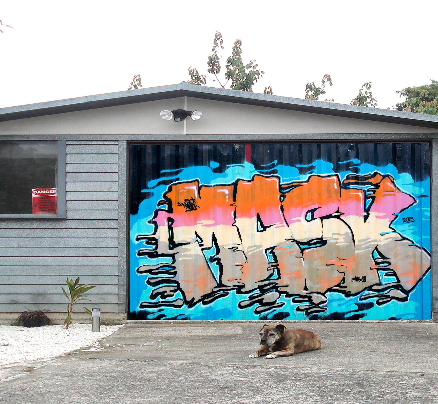 3D Graffiti Word 458 Garage Door Mural Wallpaper AJ Wallpaper 