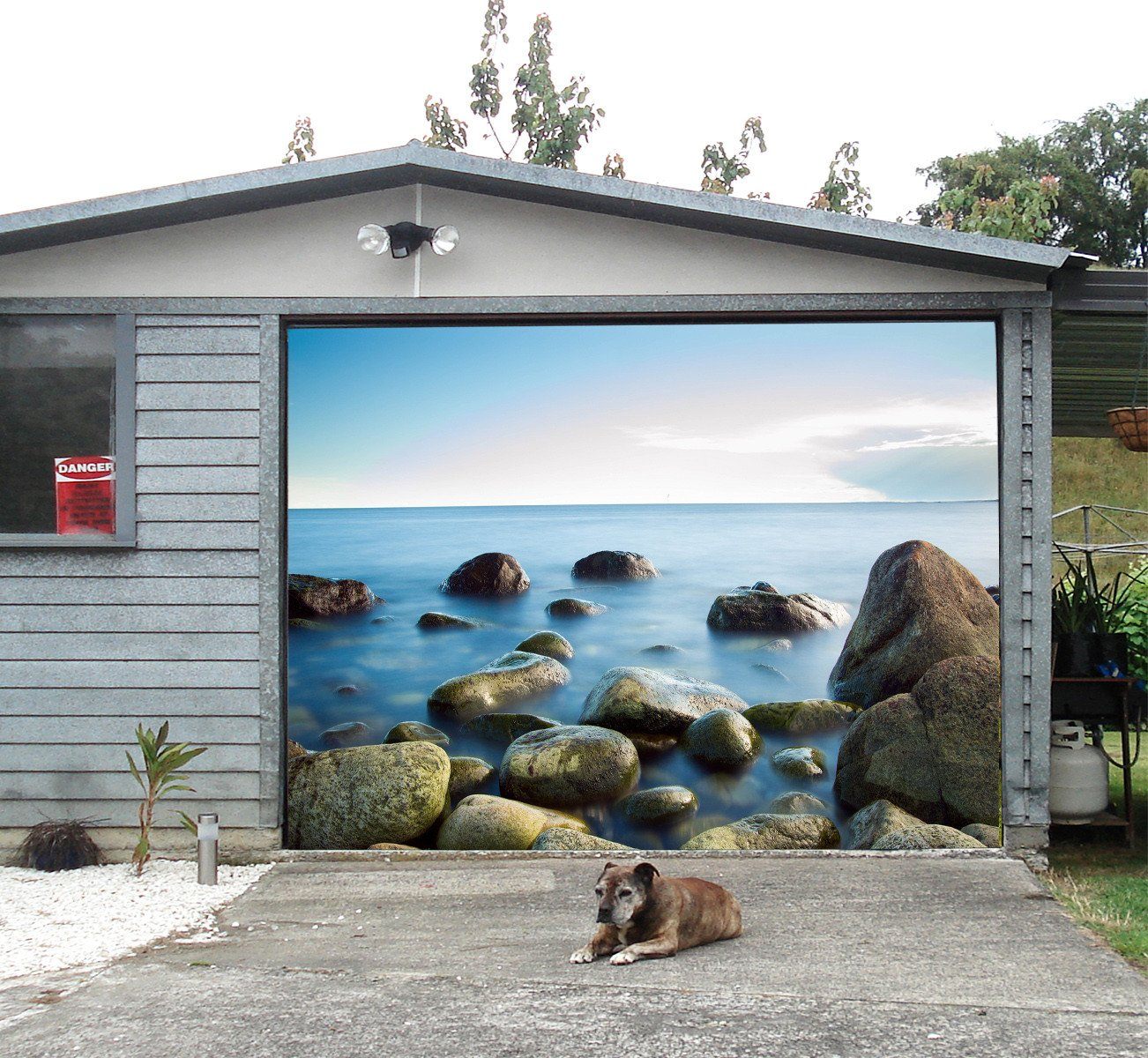 3D Sea Stones 133 Garage Door Mural Wallpaper AJ Wallpaper 