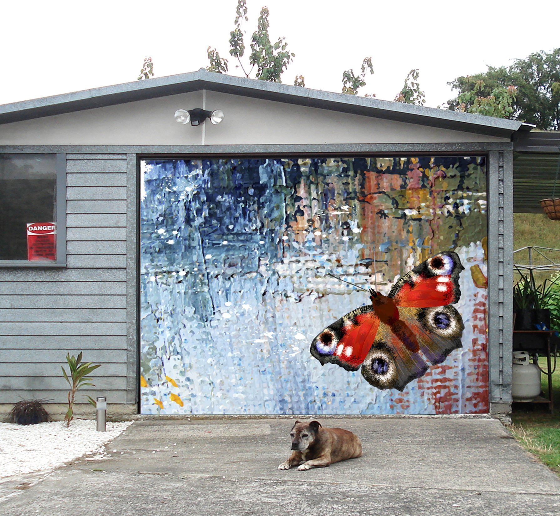 3D Color Butterfly 87 Garage Door Mural Wallpaper AJ Wallpaper 