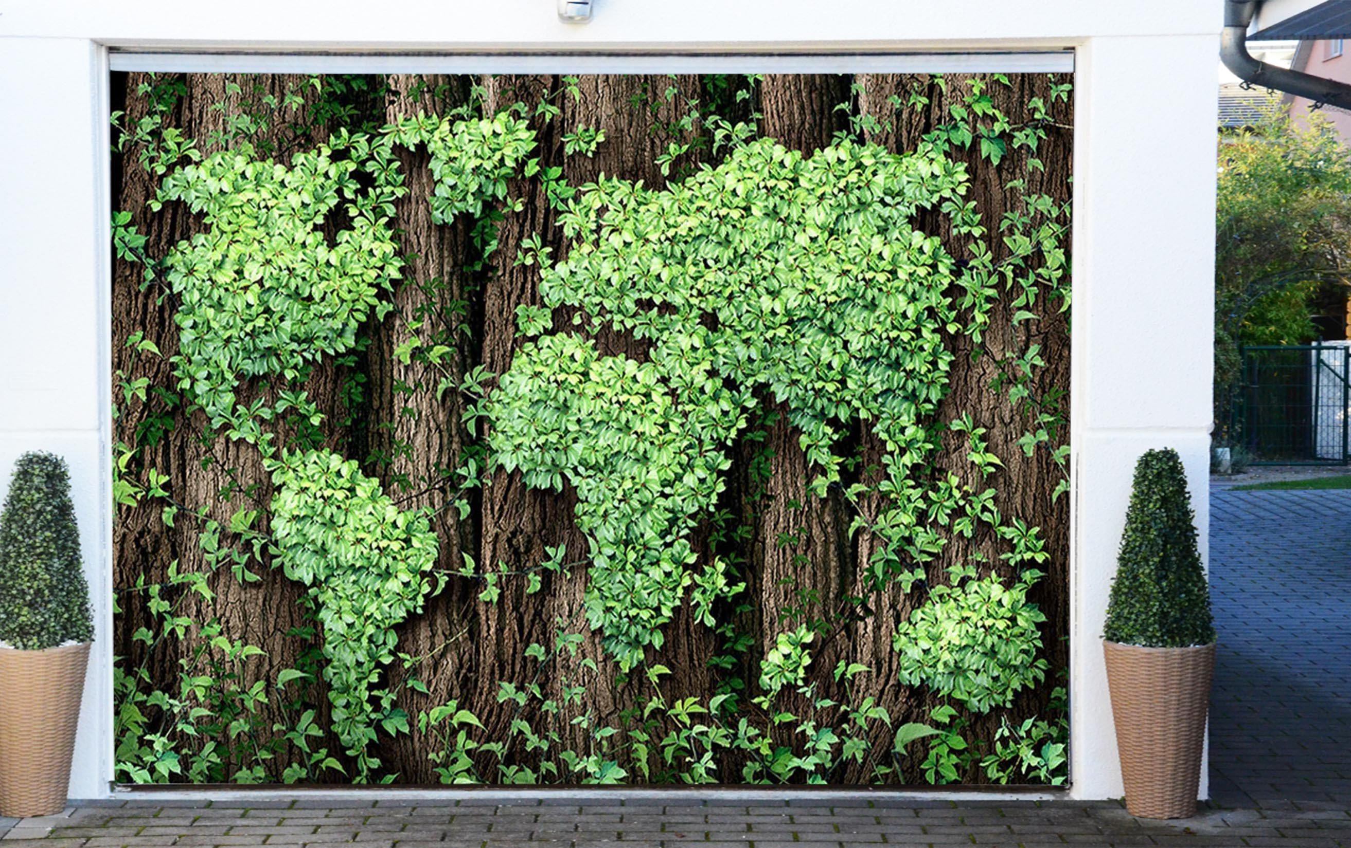 3D Tree Vine Word Map 46 Garage Door Mural Wallpaper AJ Wallpaper 