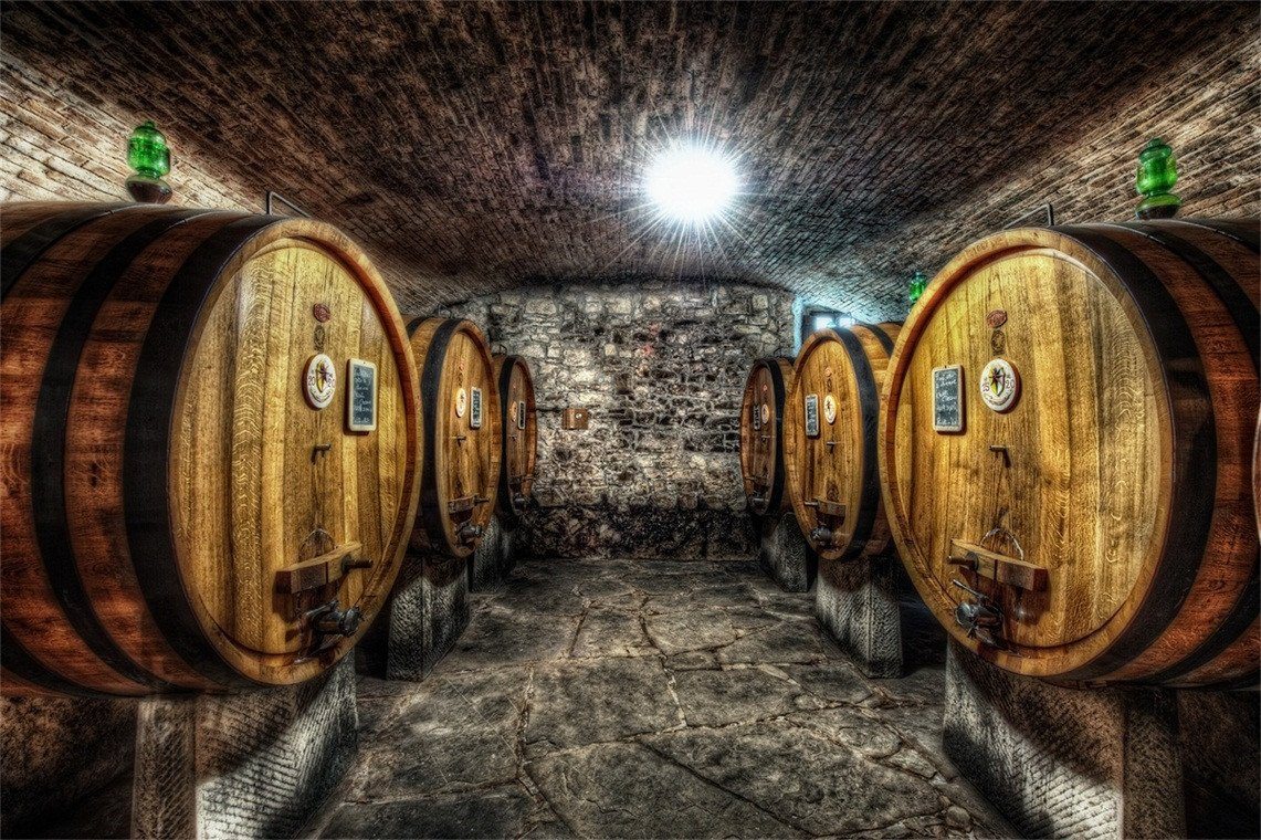3D Wine Cellar Barrels 191 Garage Door Mural Wallpaper AJ Wallpaper 