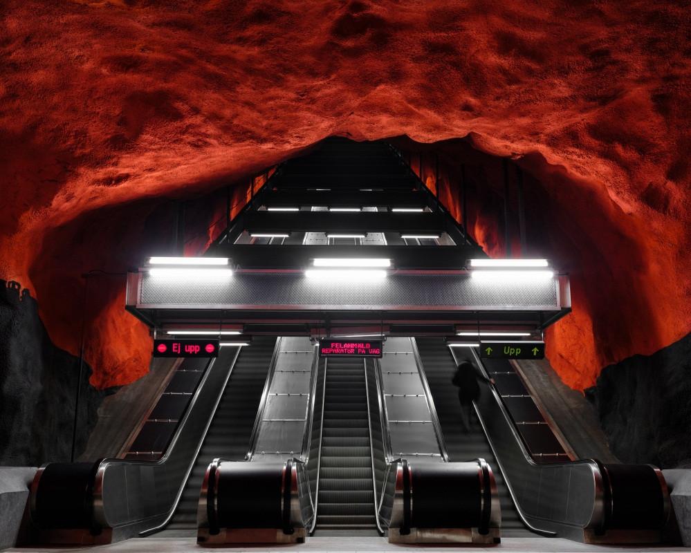 3D Underground Escalator 144 Garage Door Mural Wallpaper AJ Wallpaper 