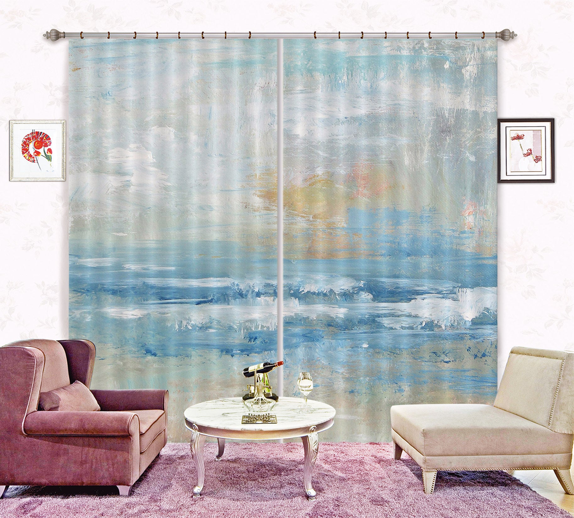 3D Seaside 2201 Debi Coules Curtain Curtains Drapes
