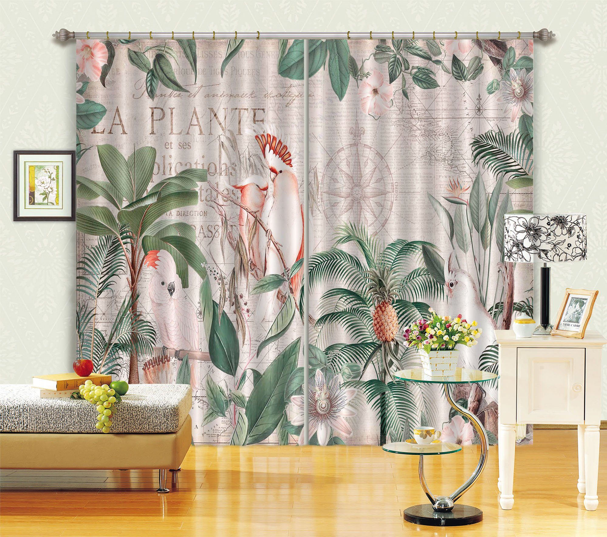 3D Bird Forest 081 Andrea haase Curtain Curtains Drapes Curtains AJ Creativity Home 