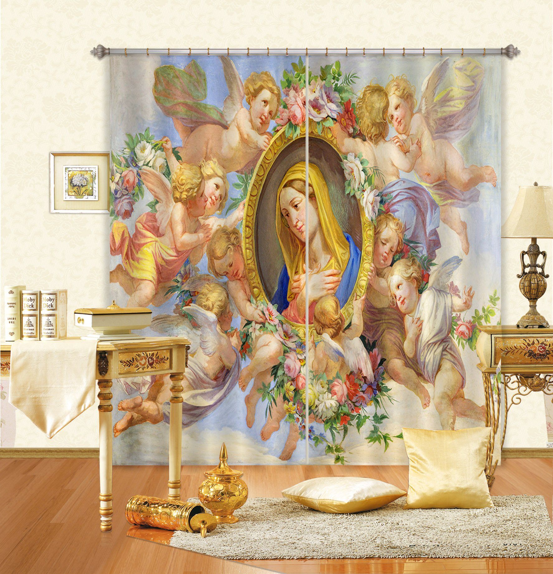 3D Photo Frame Baby 037 Curtains Drapes Curtains AJ Creativity Home 