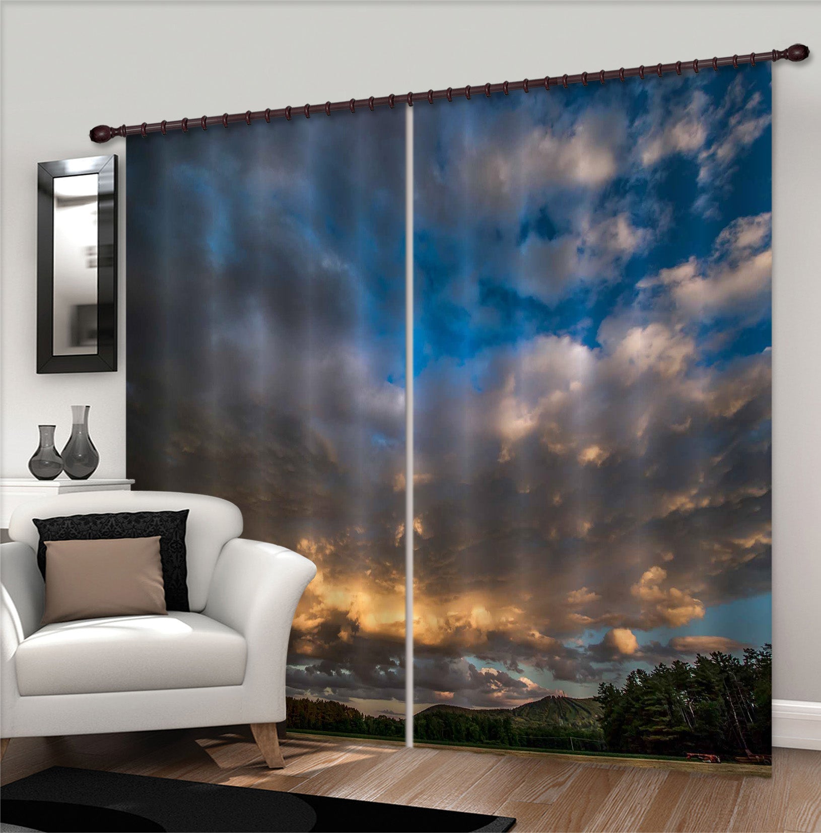 3D Sky 86055 Jerry LoFaro Curtain Curtains Drapes