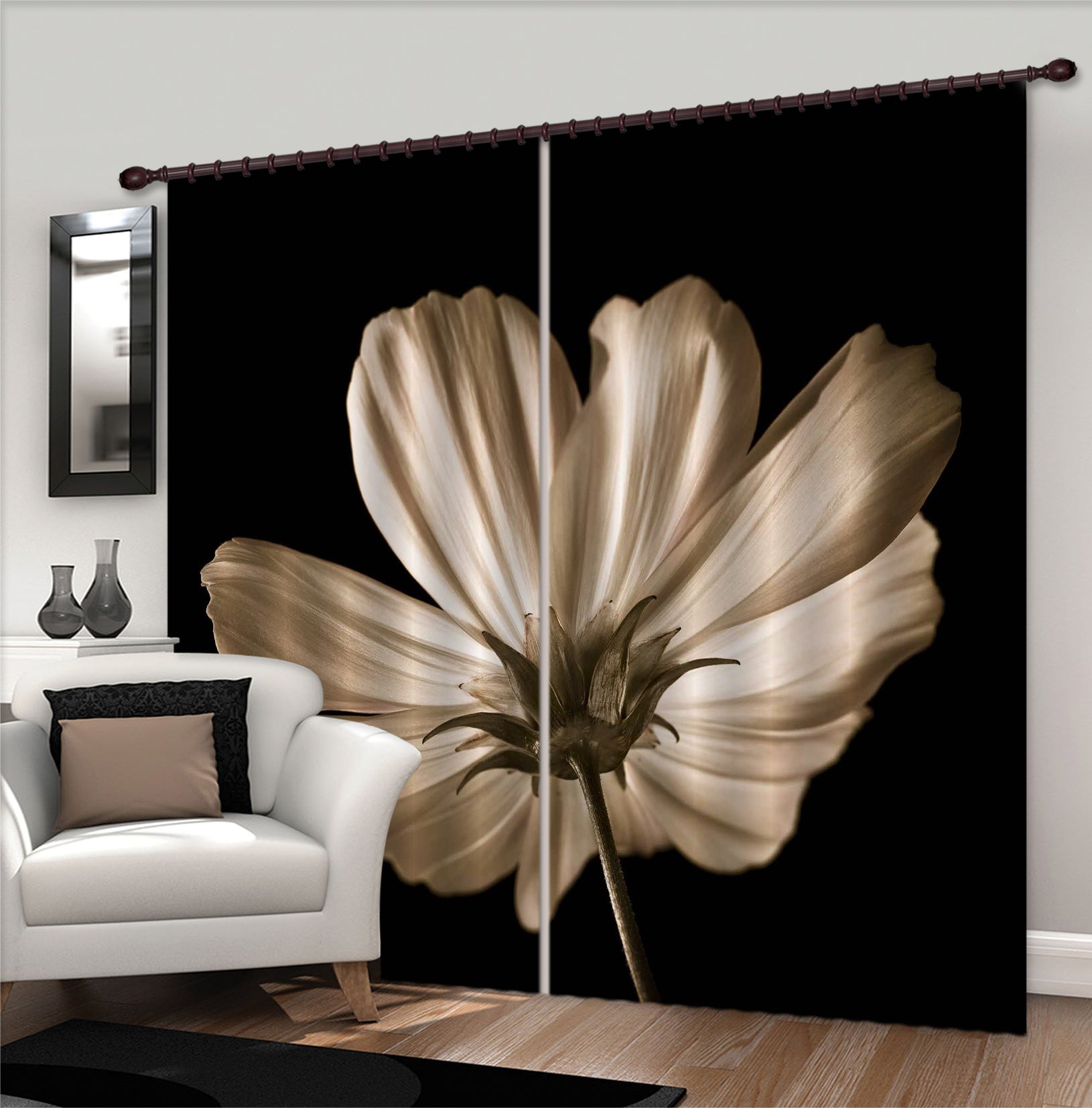 3D Artistic Petal 6305 Assaf Frank Curtain Curtains Drapes