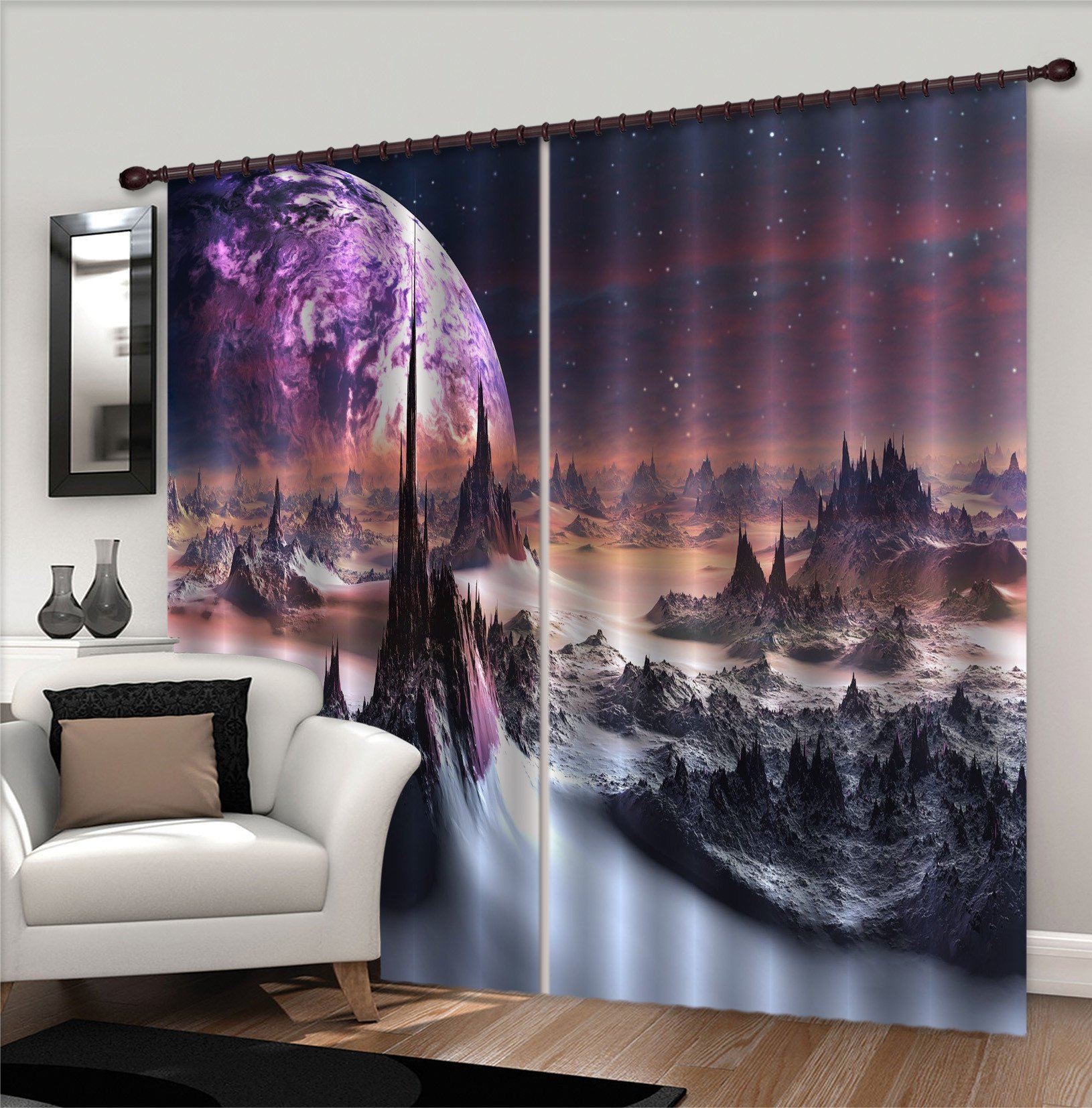 3D Exoplanet Scenery 800 Curtains Drapes Wallpaper AJ Wallpaper 