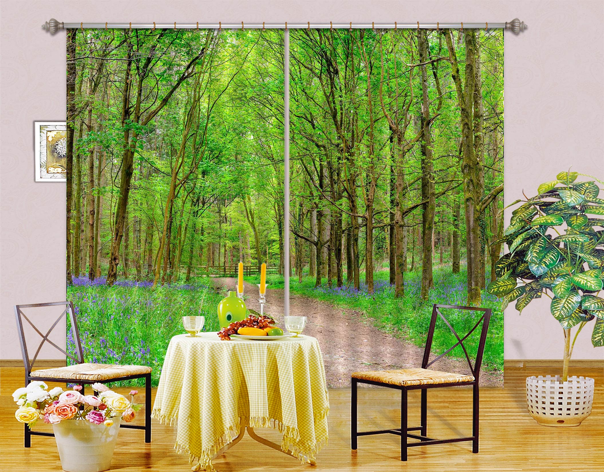 3D Green Grass 6596 Assaf Frank Curtain Curtains Drapes