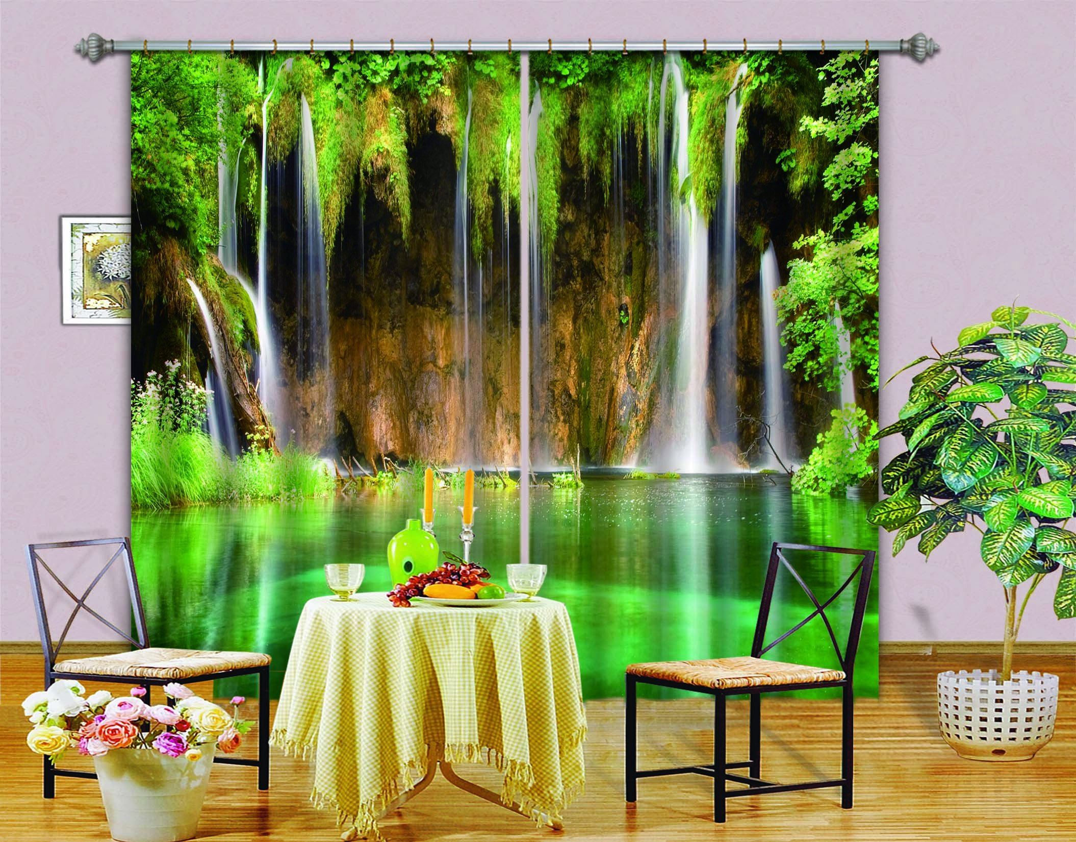 3D Lake Flowing Streams 766 Curtains Drapes Wallpaper AJ Wallpaper 