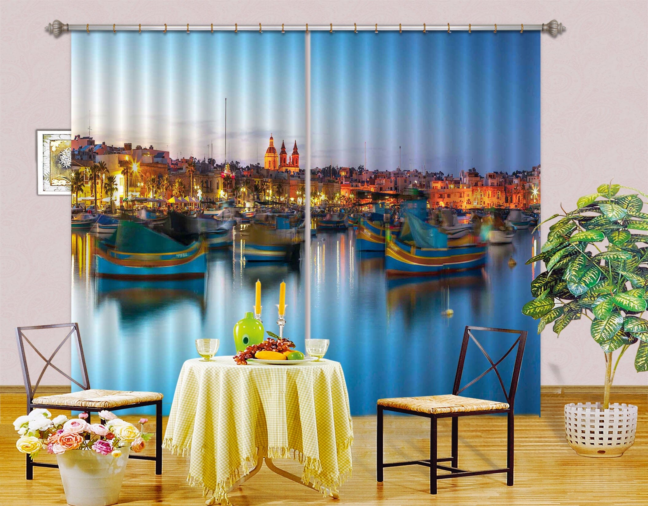 3D Night Lights 011 Assaf Frank Curtain Curtains Drapes Curtains AJ Creativity Home 
