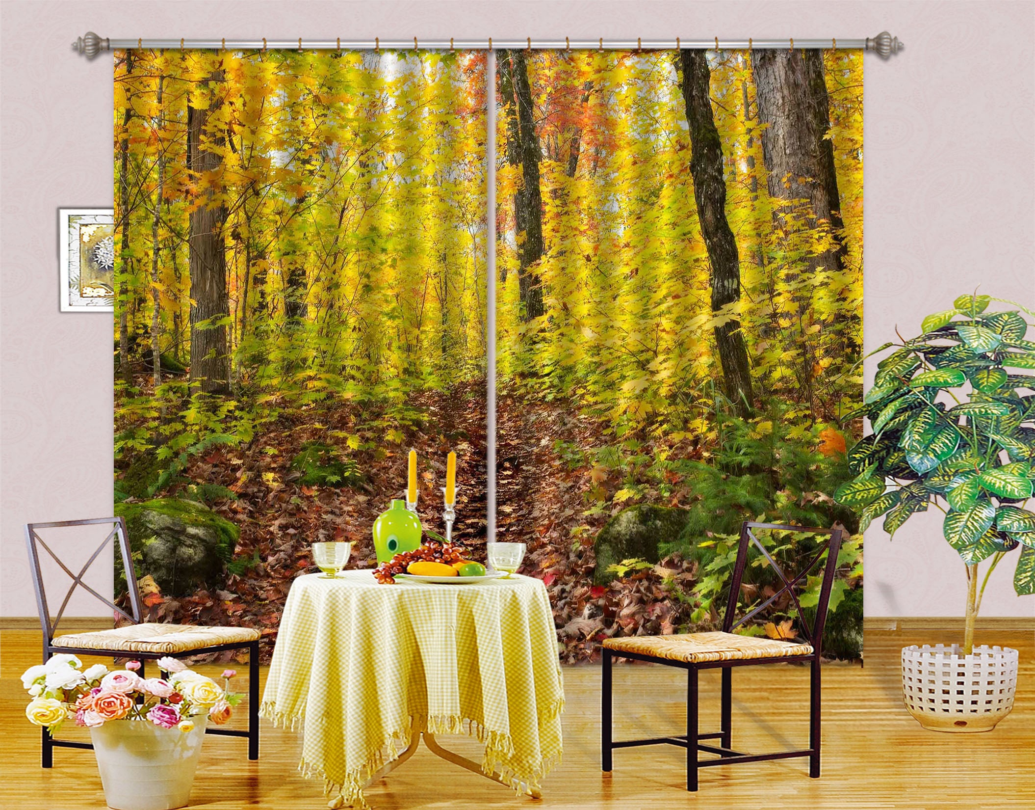 3D Forest 61209 Kathy Barefield Curtain Curtains Drapes