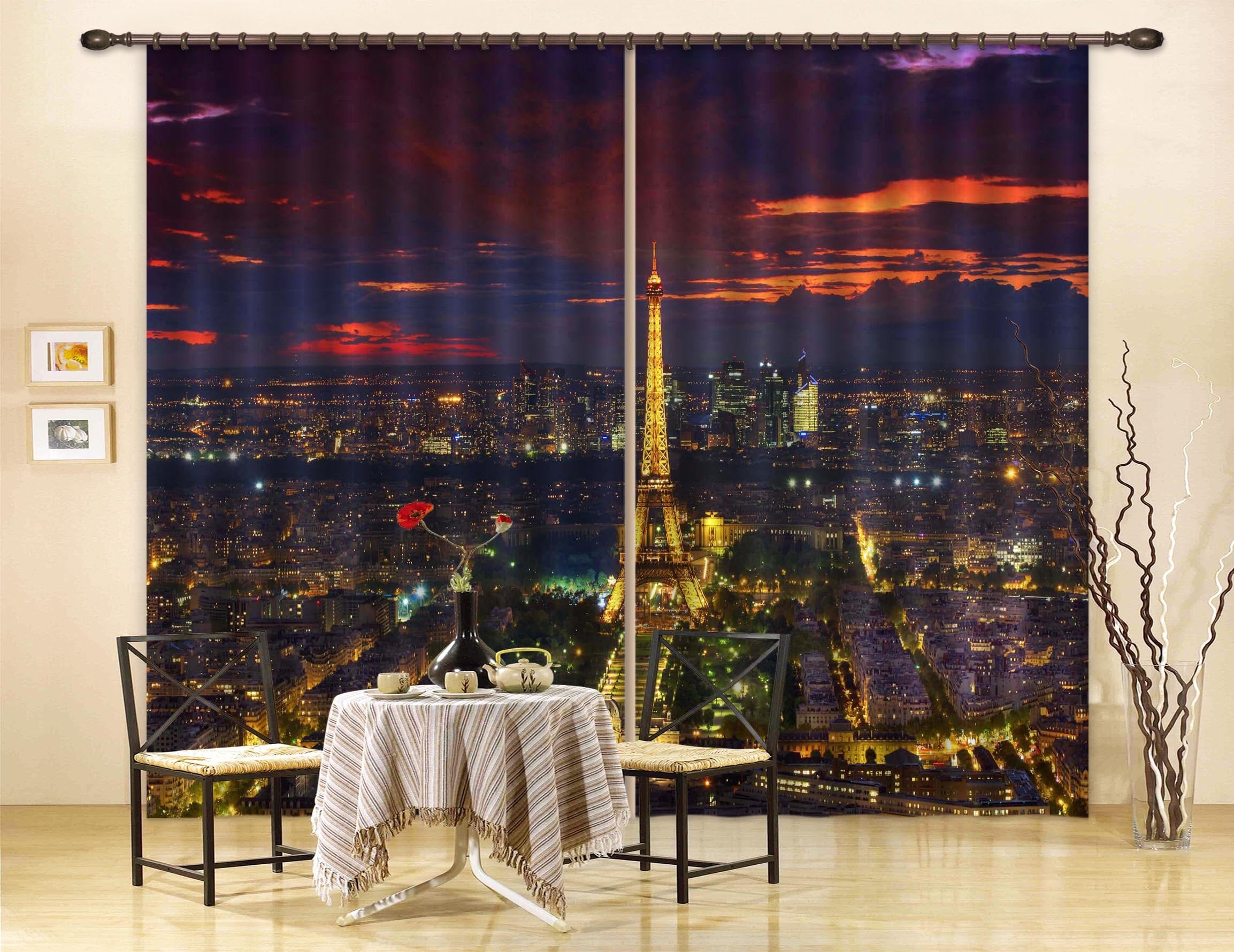 3D City Lights 071 Marco Carmassi Curtain Curtains Drapes Curtains AJ Creativity Home 